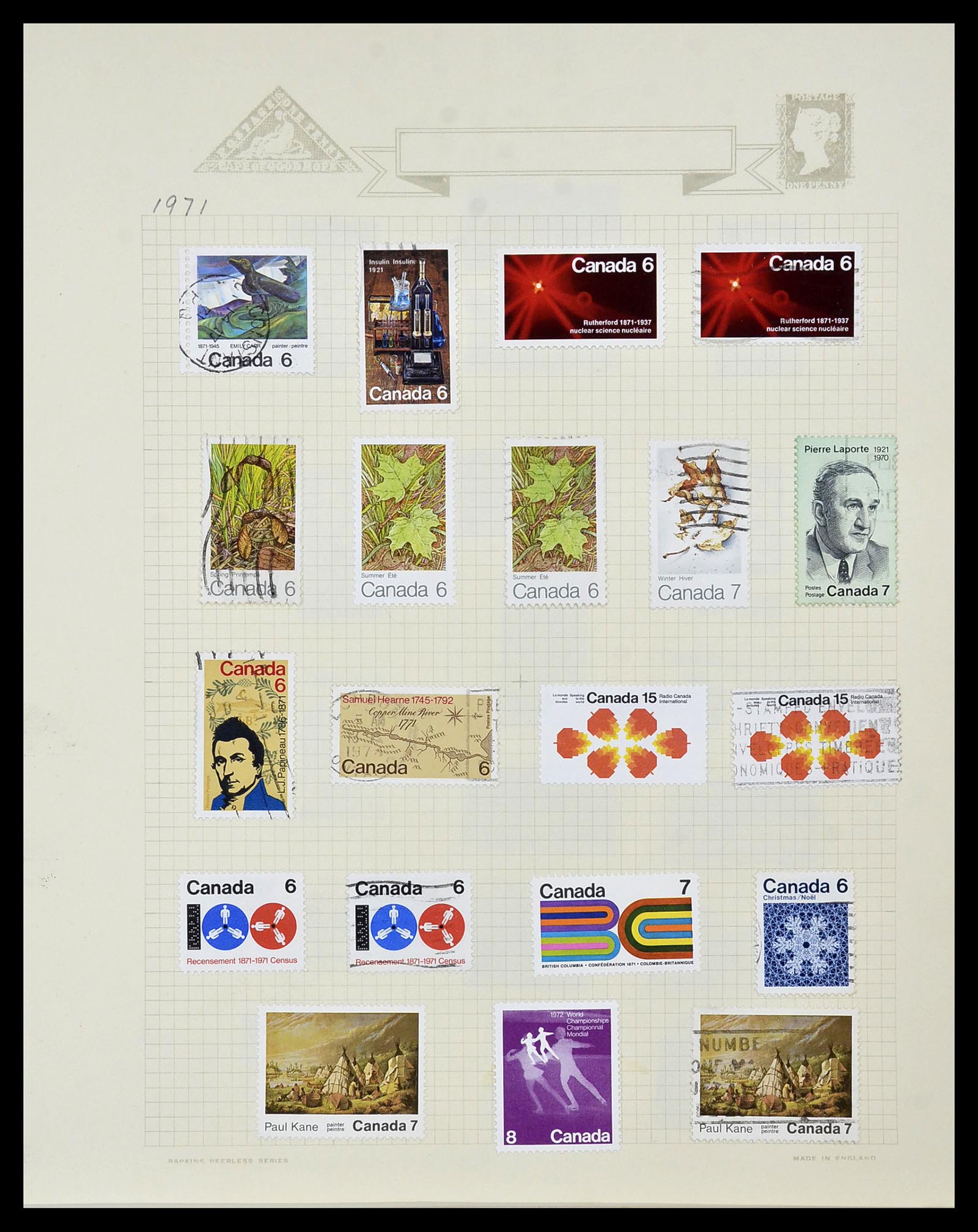 34388 055 - Postzegelverzameling 34388 Canada 1859-1980.