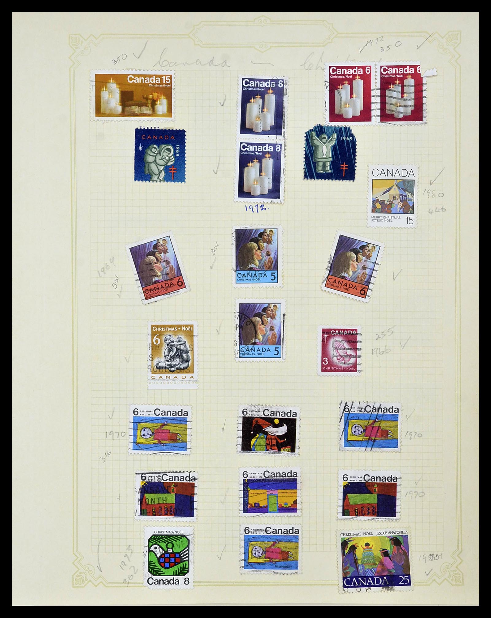 34388 057 - Postzegelverzameling 34388 Canada 1859-1980.