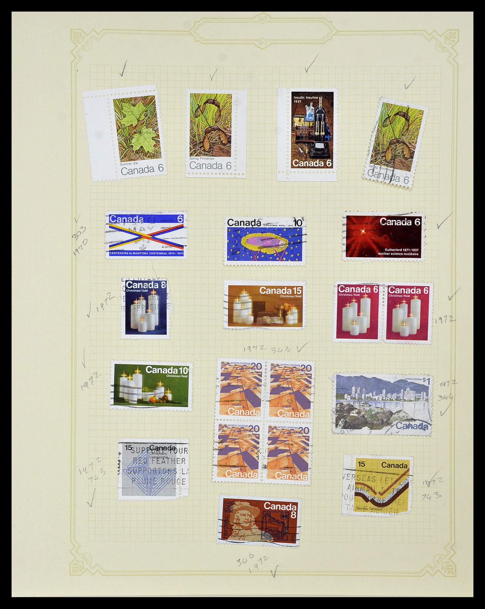34388 058 - Postzegelverzameling 34388 Canada 1859-1980.