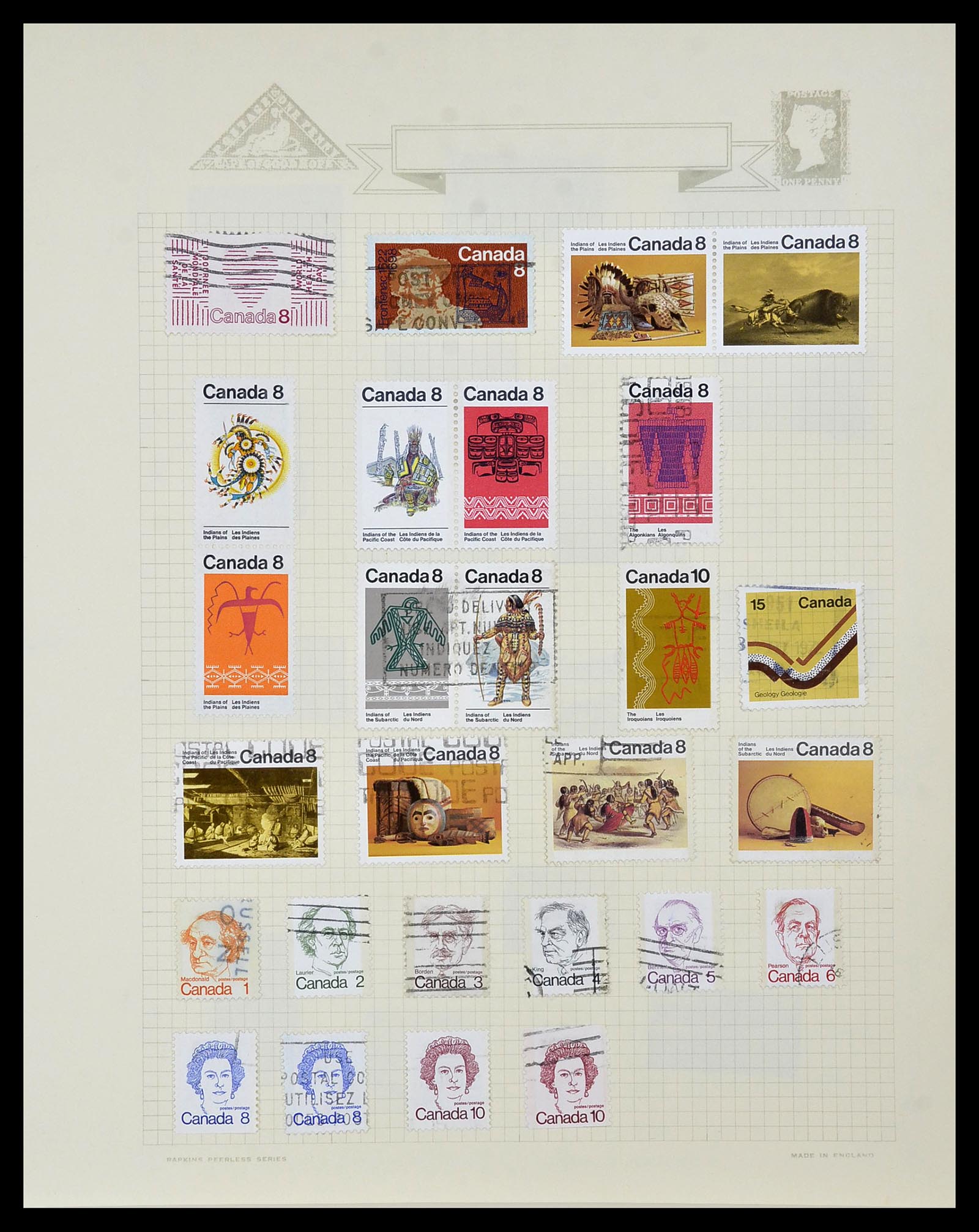 34388 059 - Postzegelverzameling 34388 Canada 1859-1980.