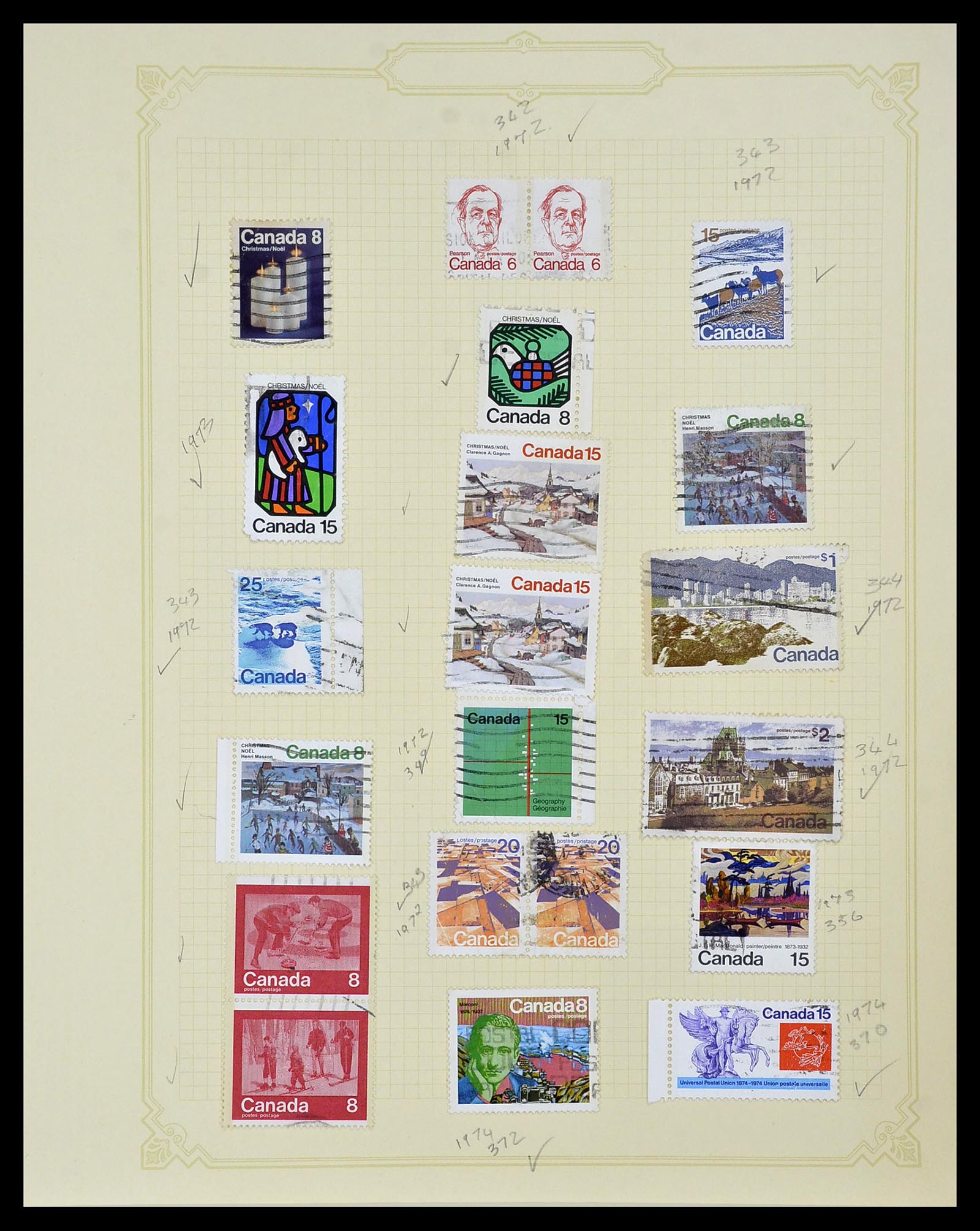 34388 069 - Stamp collection 34388 Canada 1859-1980.