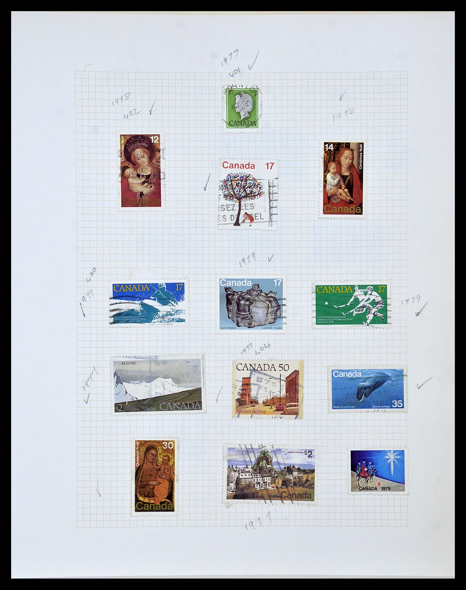 34388 081 - Stamp collection 34388 Canada 1859-1980.