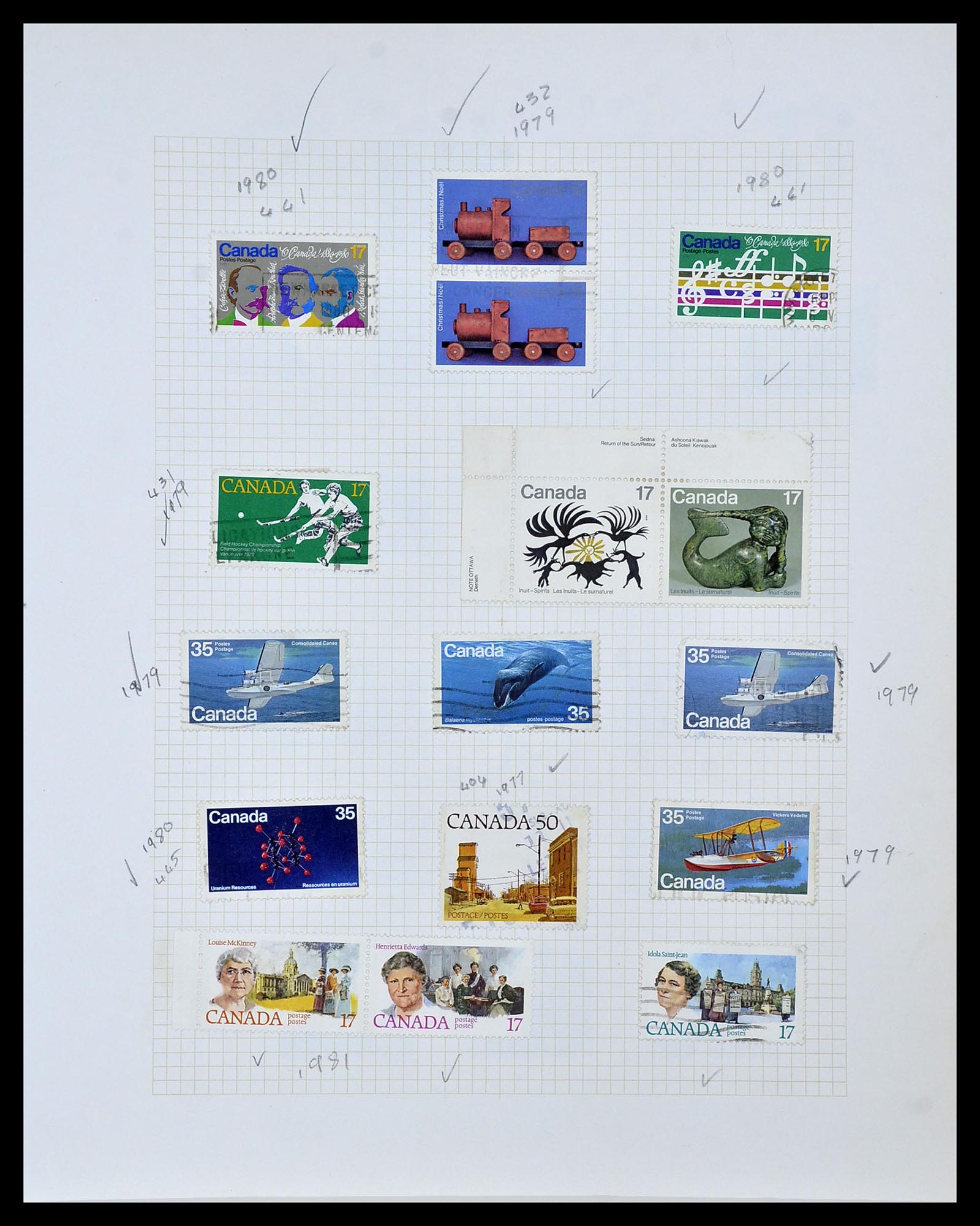 34388 083 - Stamp collection 34388 Canada 1859-1980.