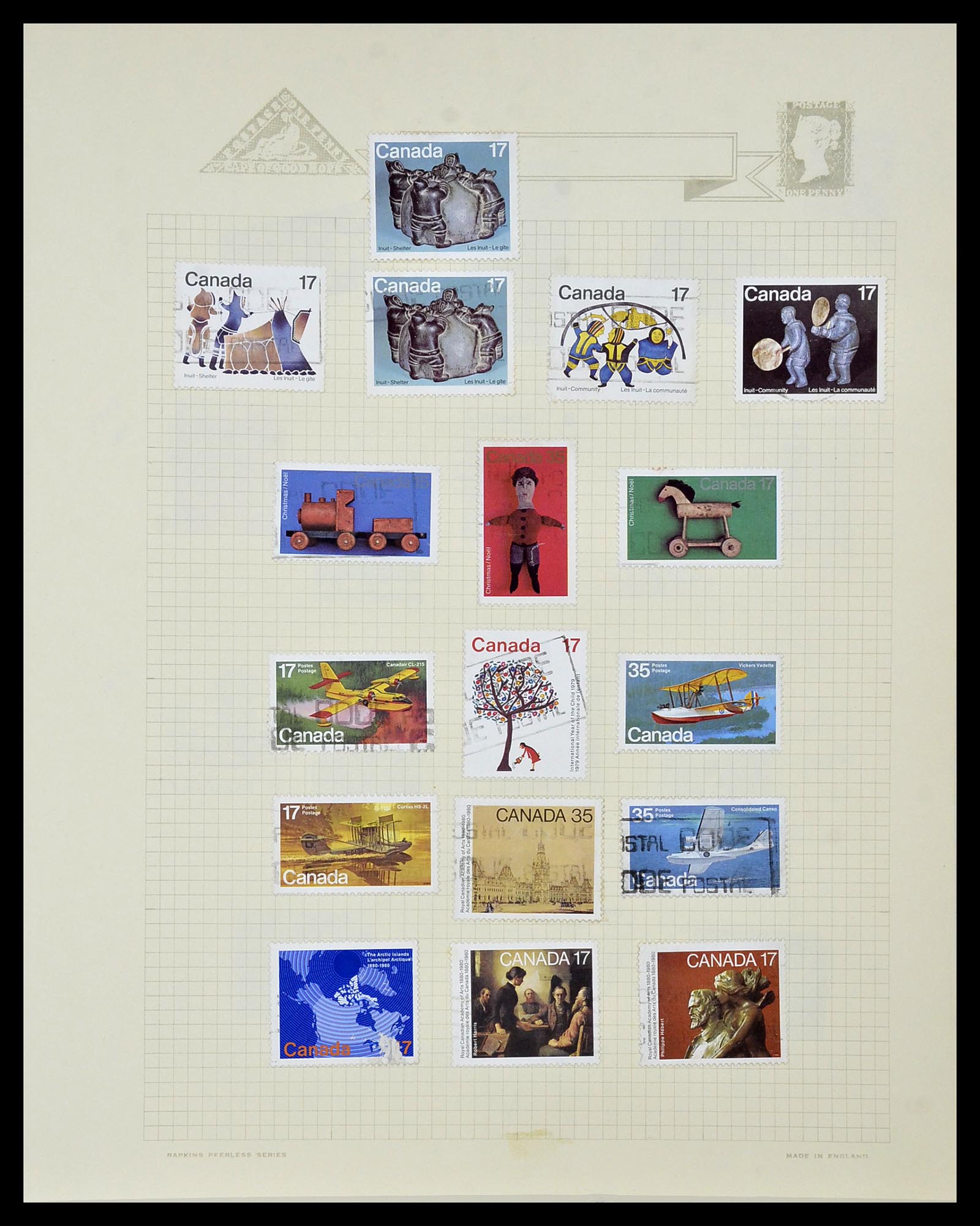 34388 084 - Stamp collection 34388 Canada 1859-1980.