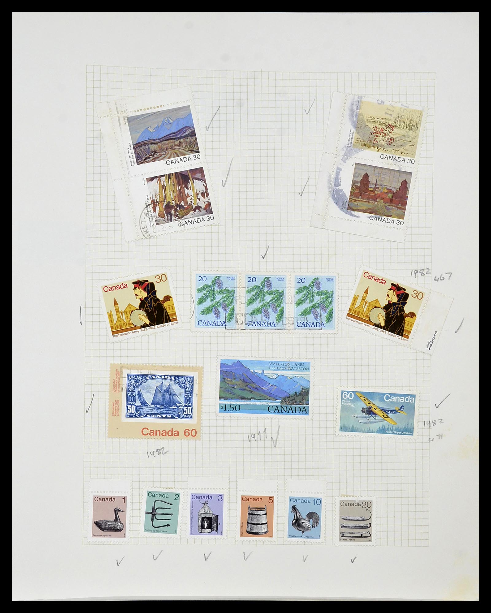 34388 096 - Stamp collection 34388 Canada 1859-1980.