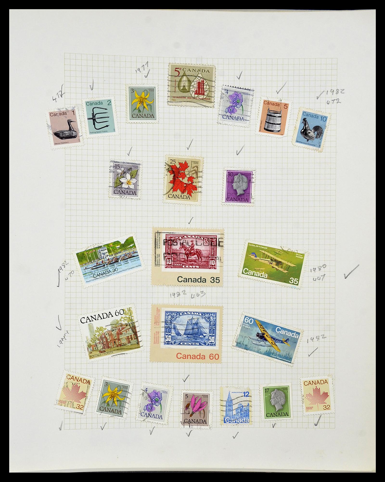 34388 101 - Stamp collection 34388 Canada 1859-1980.