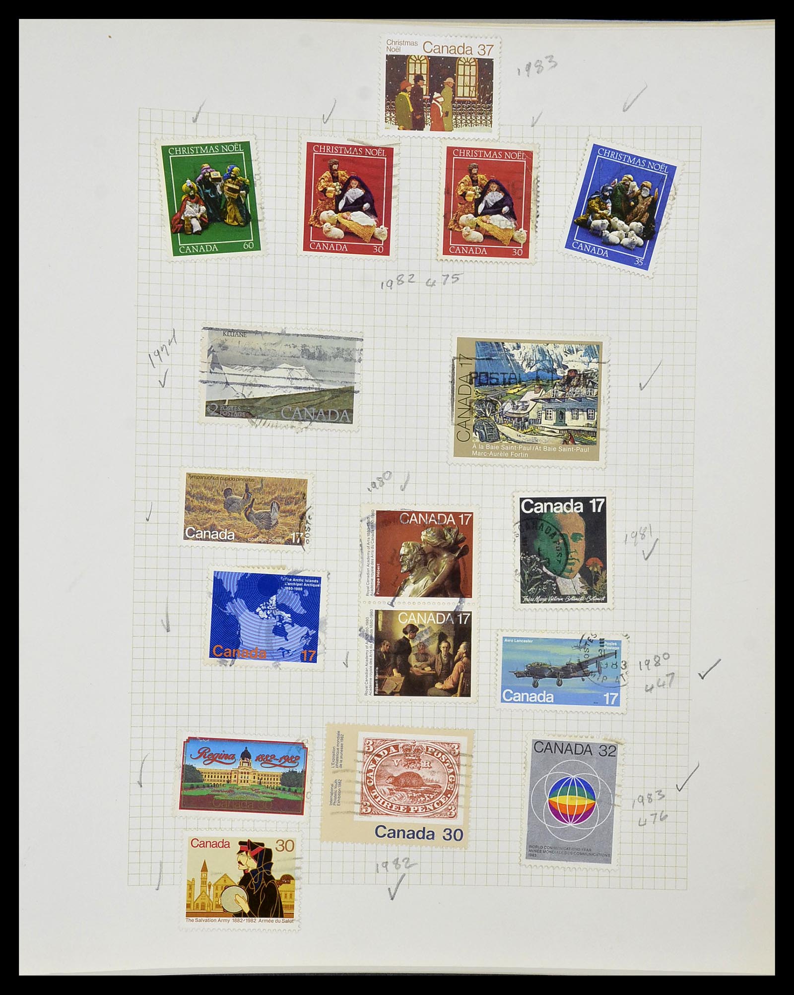 34388 102 - Postzegelverzameling 34388 Canada 1859-1980.