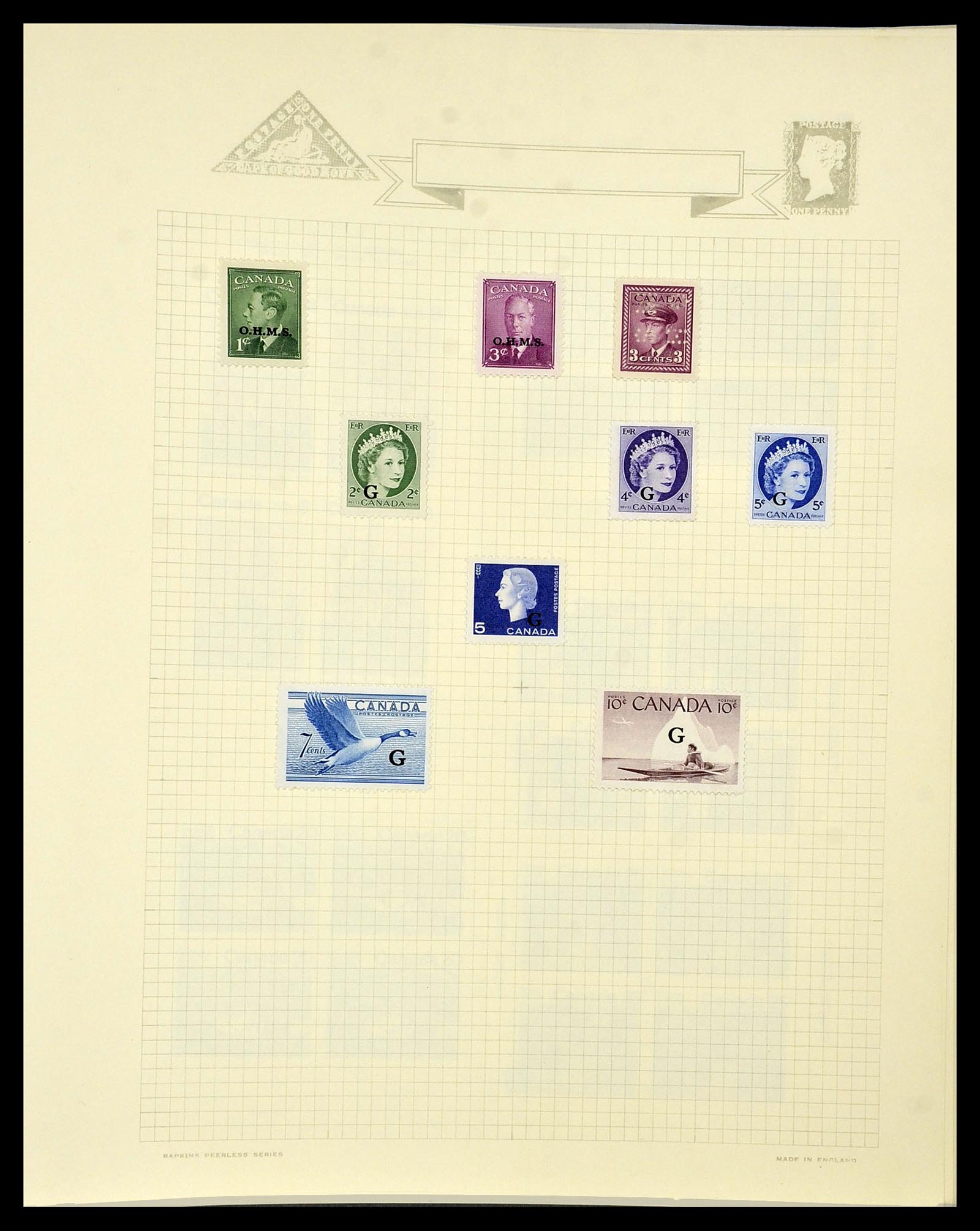 34388 104 - Postzegelverzameling 34388 Canada 1859-1980.
