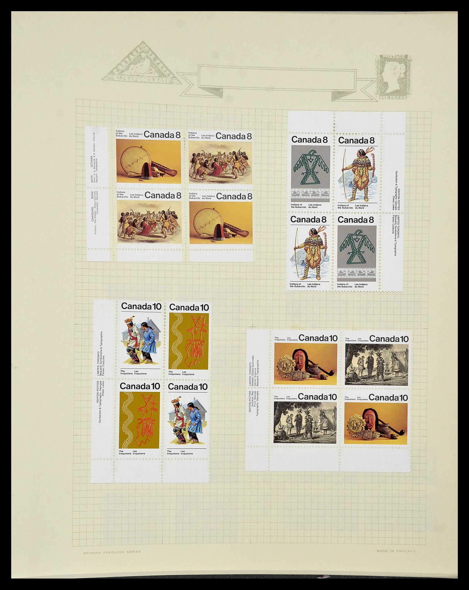 34388 107 - Postzegelverzameling 34388 Canada 1859-1980.