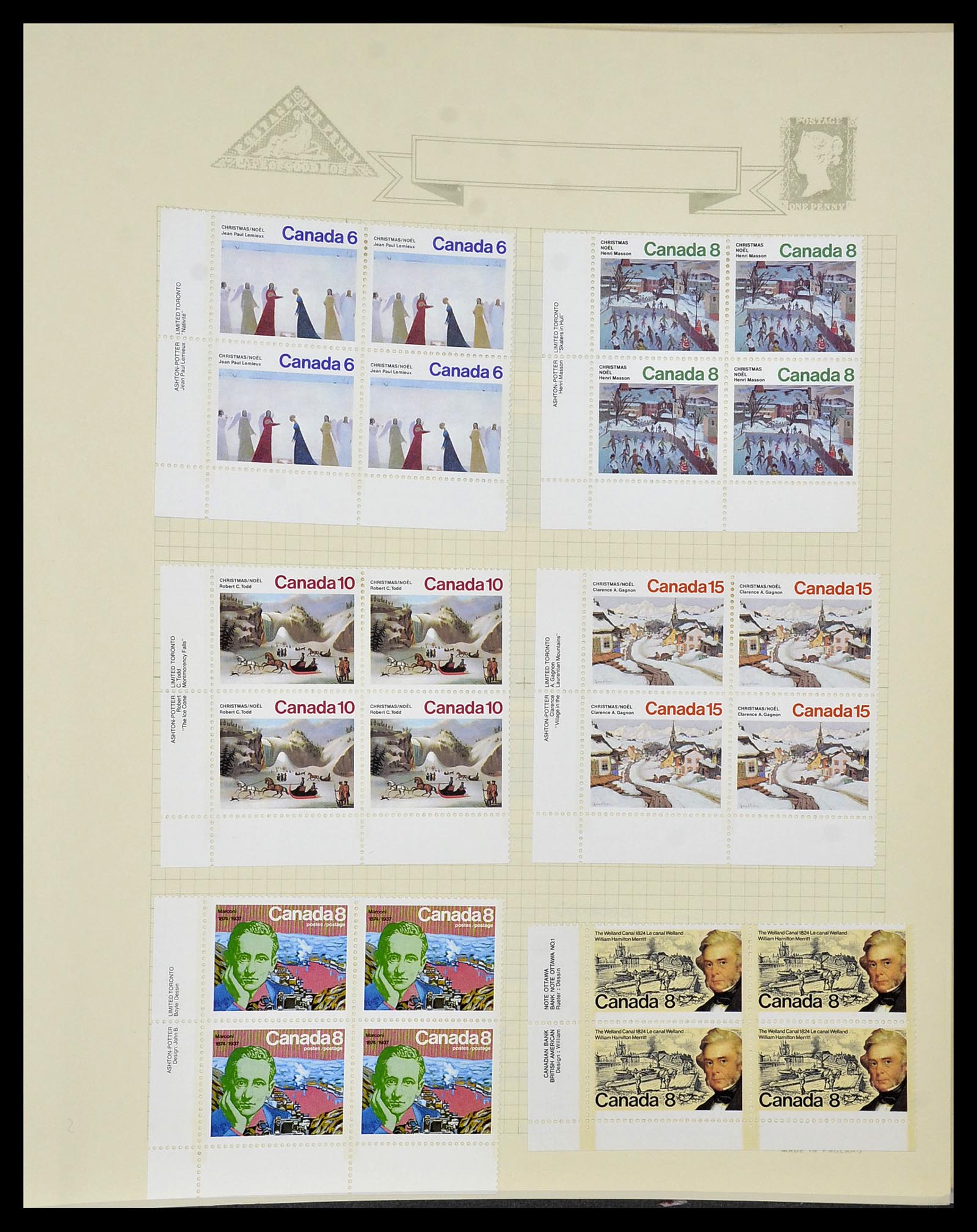 34388 108 - Postzegelverzameling 34388 Canada 1859-1980.