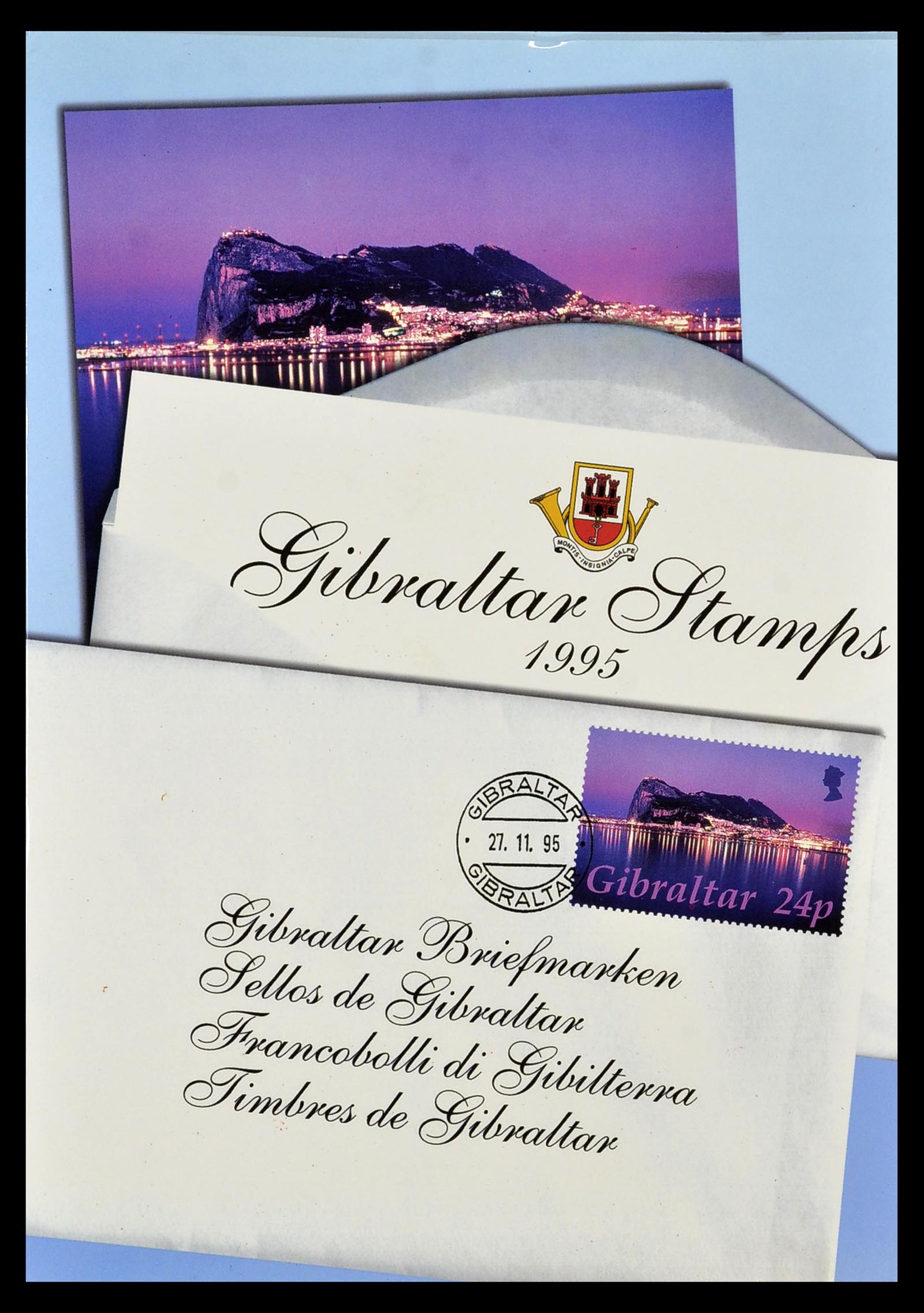34389 004 - Postzegelverzameling 34389 Kanaaleilanden en Gibraltar jaarsets 1986-