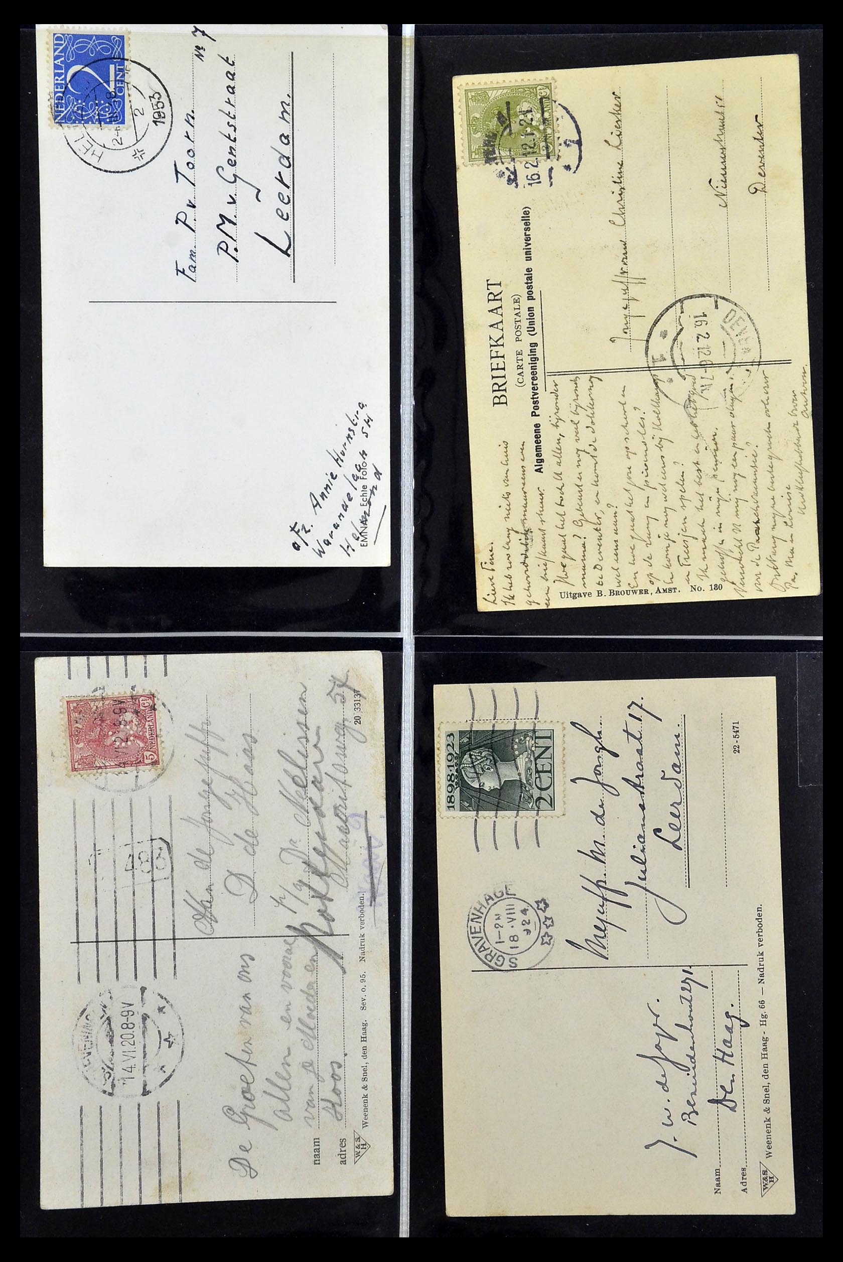 34390 605 - Postzegelverzameling 34390 Nederland firmaperforaties 1872-1965.