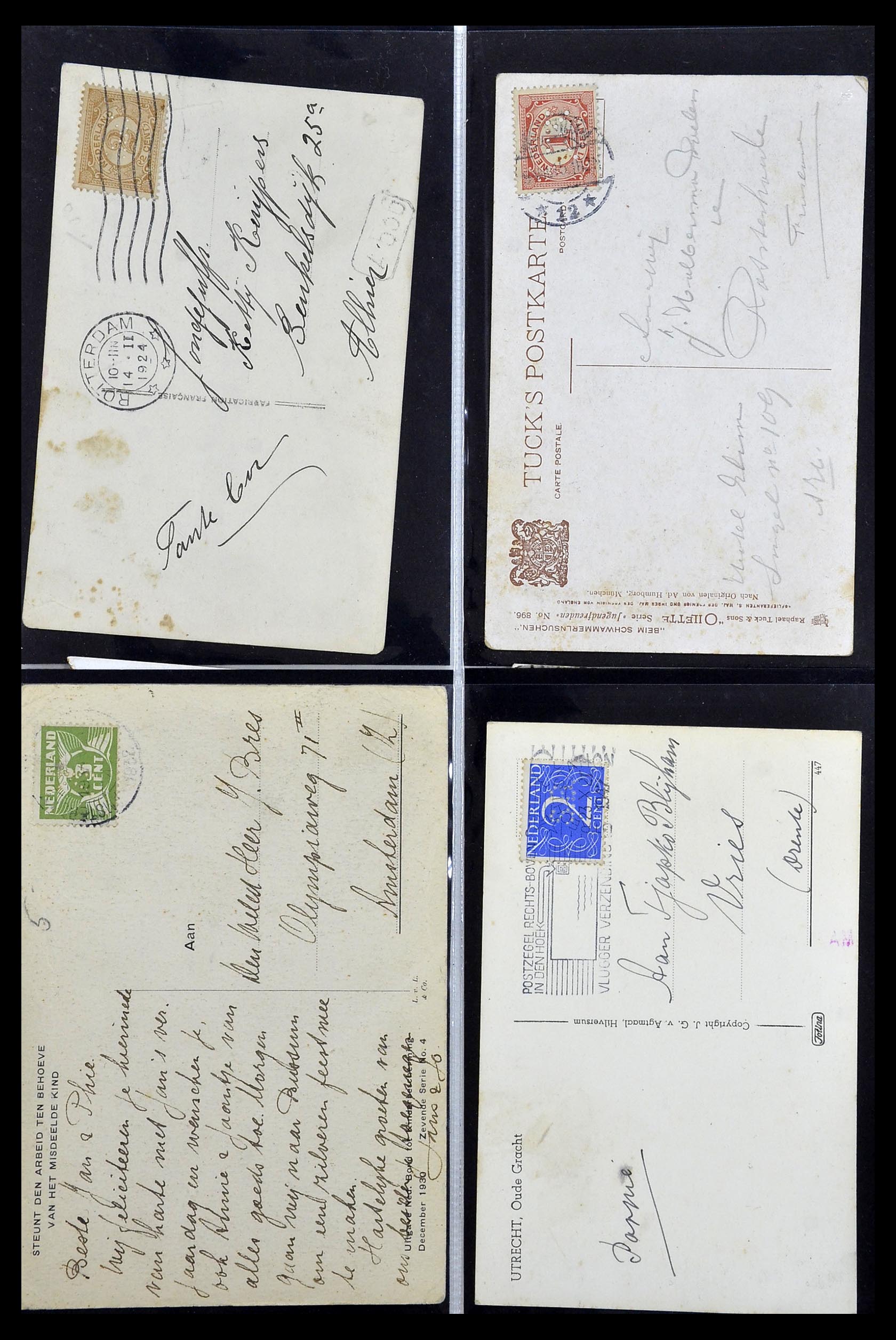 34390 607 - Postzegelverzameling 34390 Nederland firmaperforaties 1872-1965.