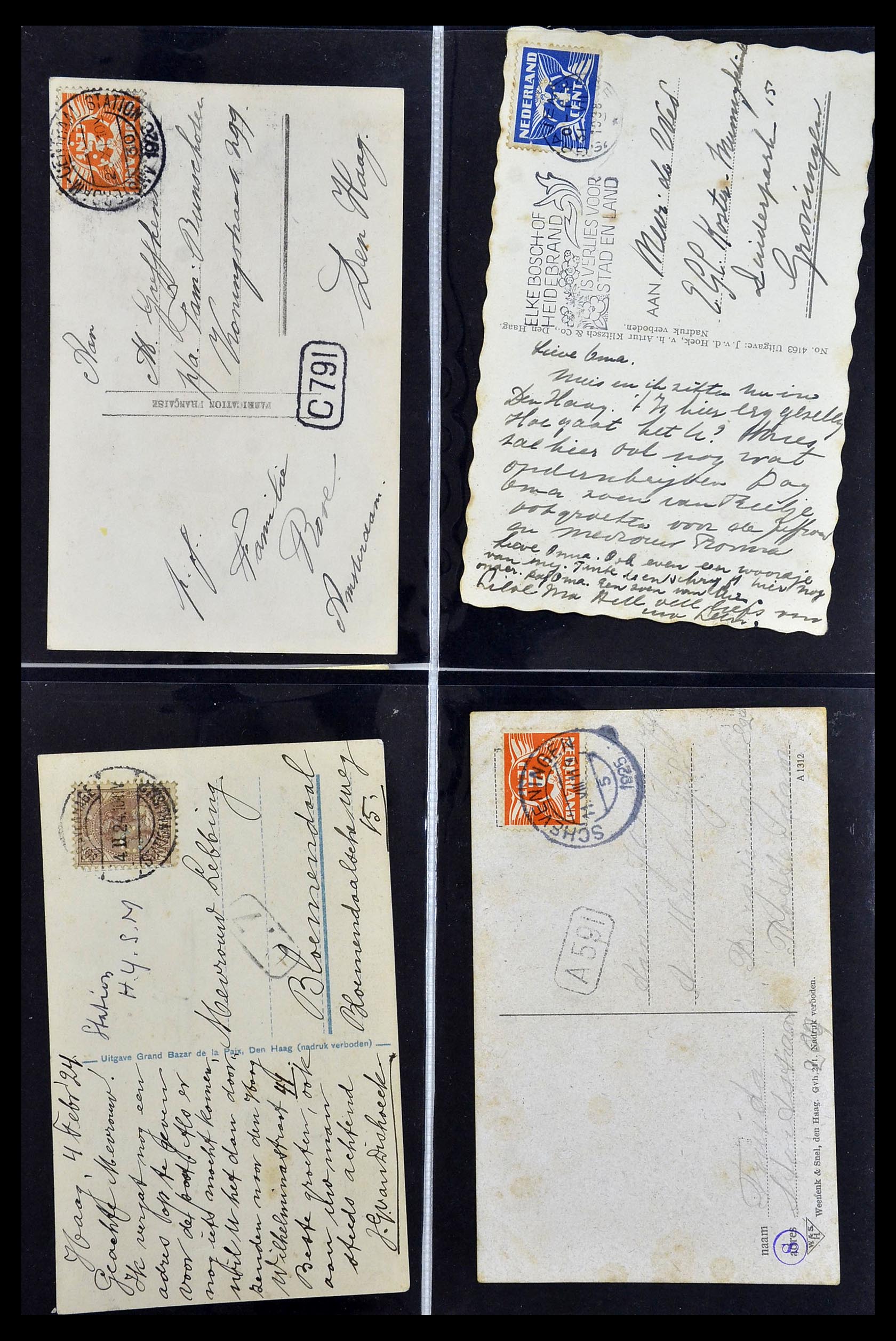 34390 611 - Postzegelverzameling 34390 Nederland firmaperforaties 1872-1965.