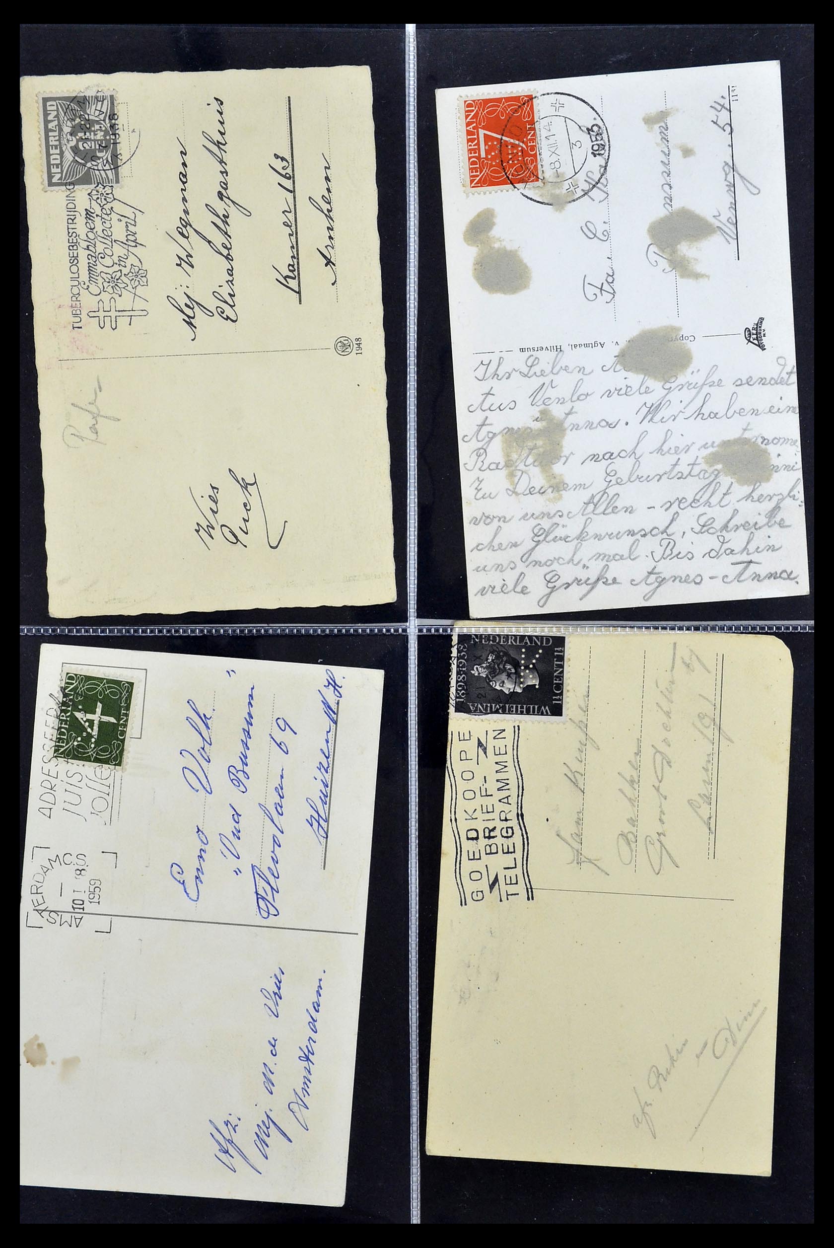 34390 612 - Postzegelverzameling 34390 Nederland firmaperforaties 1872-1965.