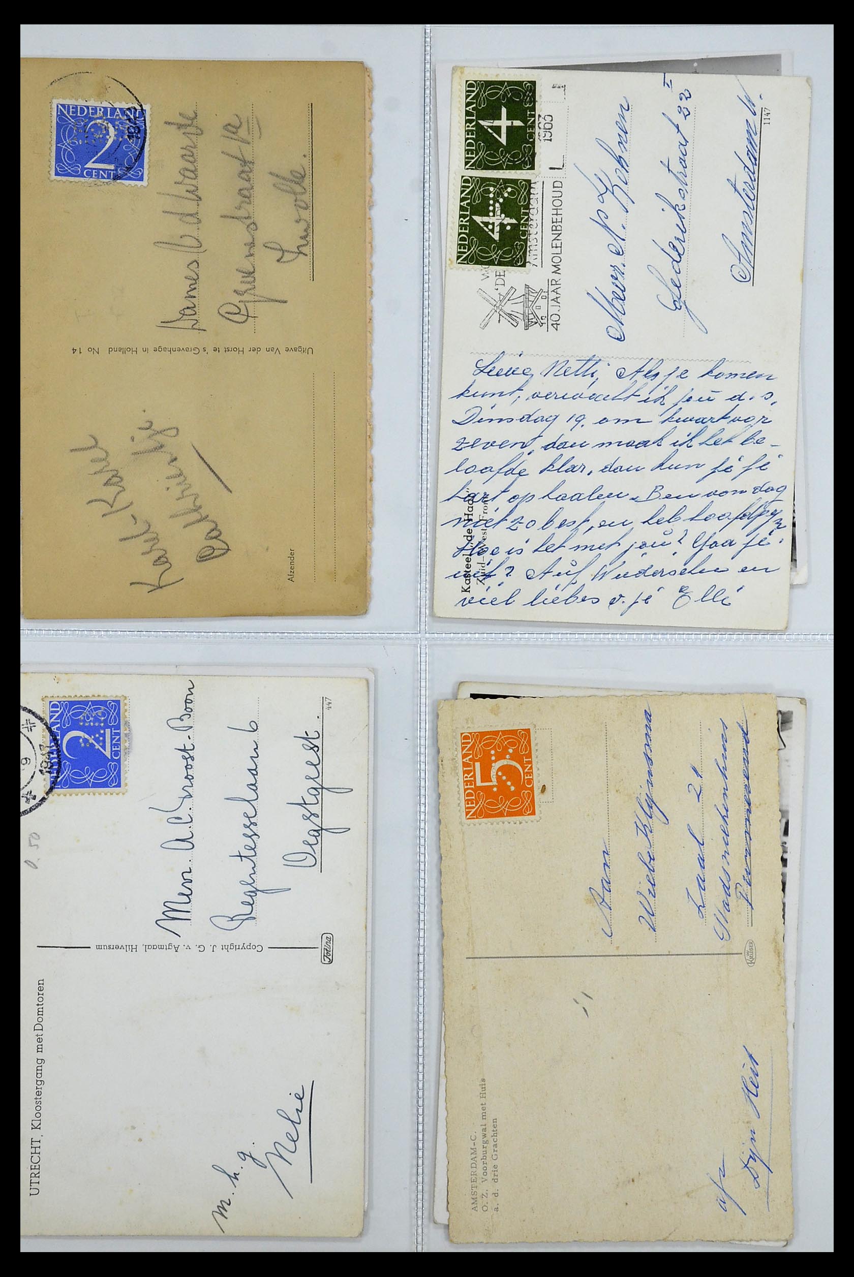 34390 616 - Postzegelverzameling 34390 Nederland firmaperforaties 1872-1965.