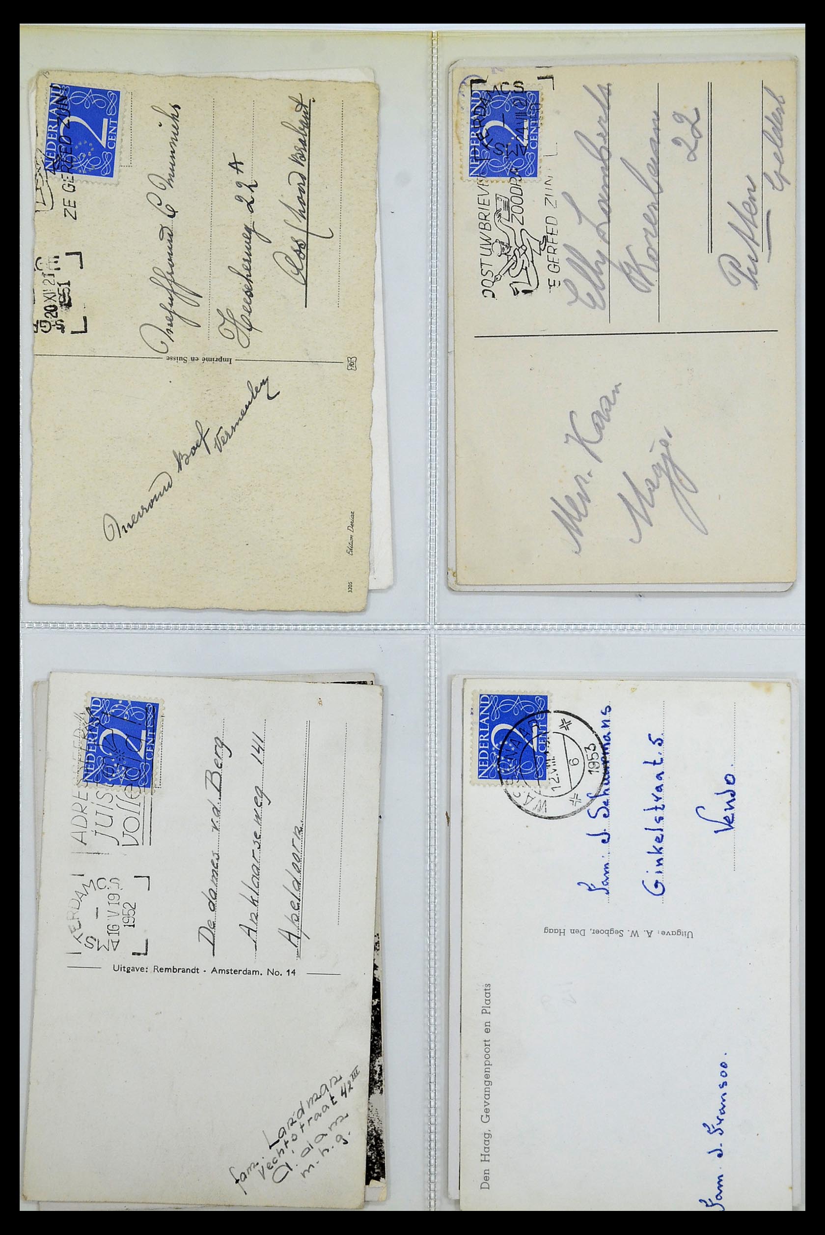 34390 618 - Stamp Collection 34390 Netherlands perfins 1872-1965.