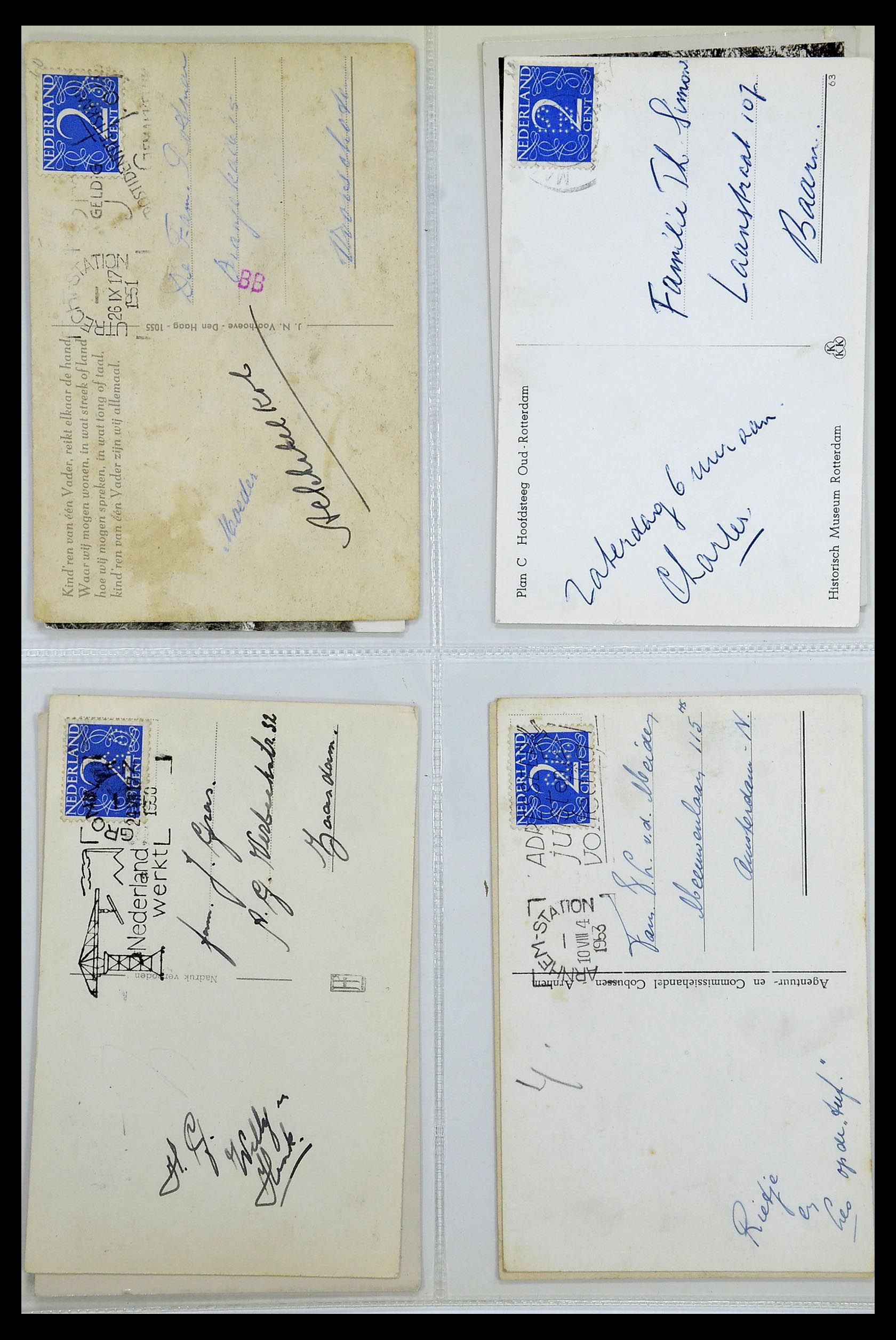 34390 619 - Stamp Collection 34390 Netherlands perfins 1872-1965.