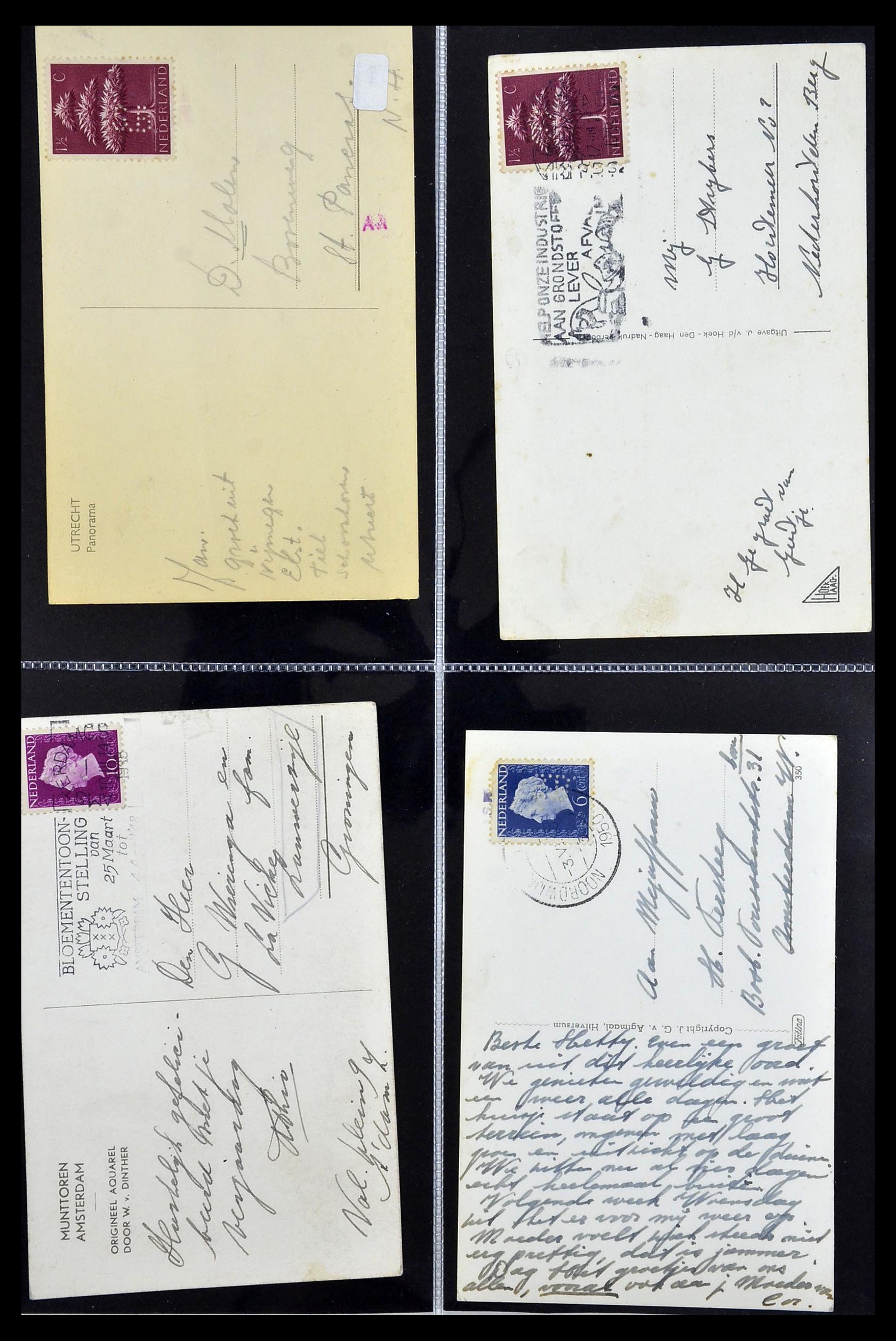 34390 622 - Stamp Collection 34390 Netherlands perfins 1872-1965.