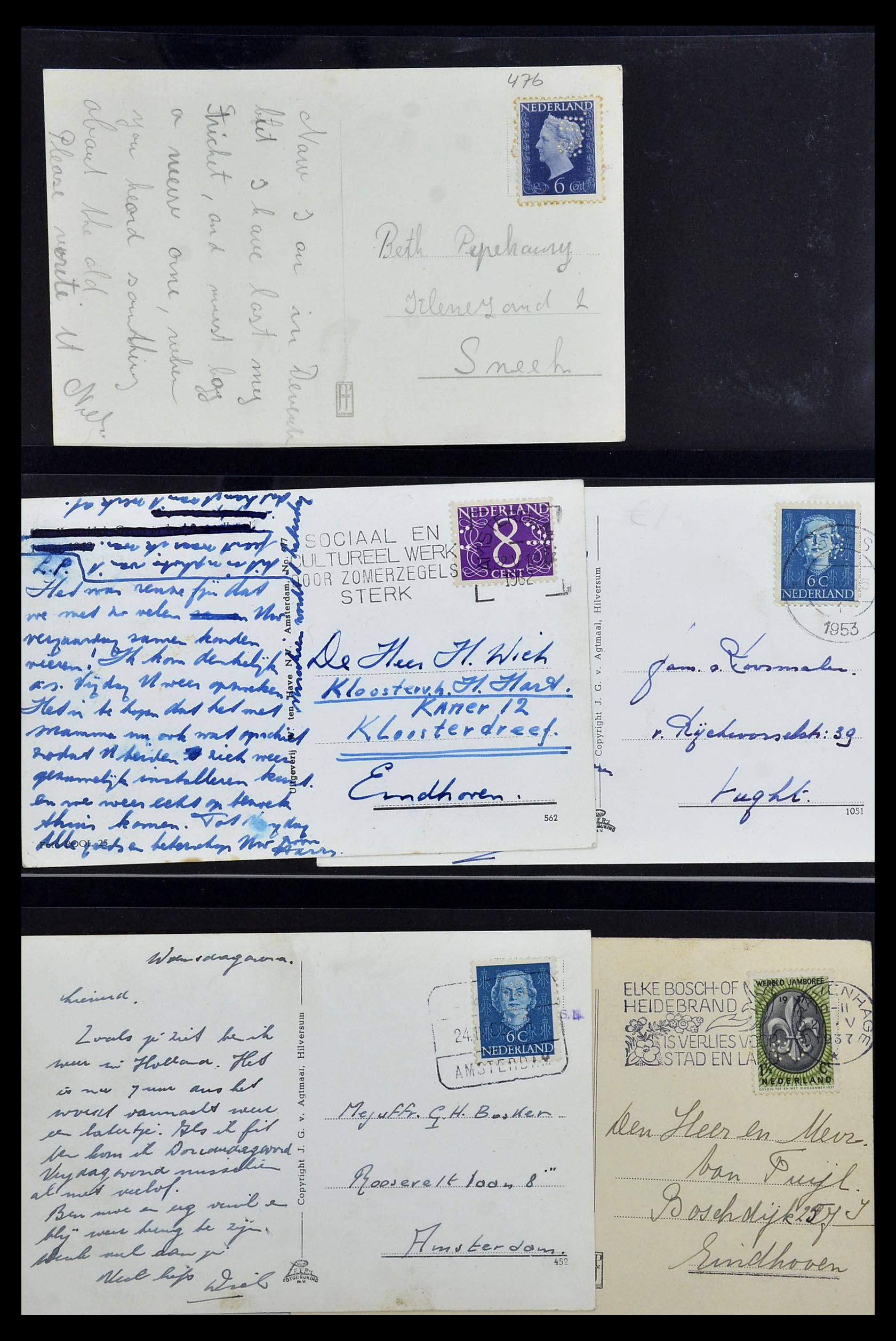 34390 623 - Postzegelverzameling 34390 Nederland firmaperforaties 1872-1965.