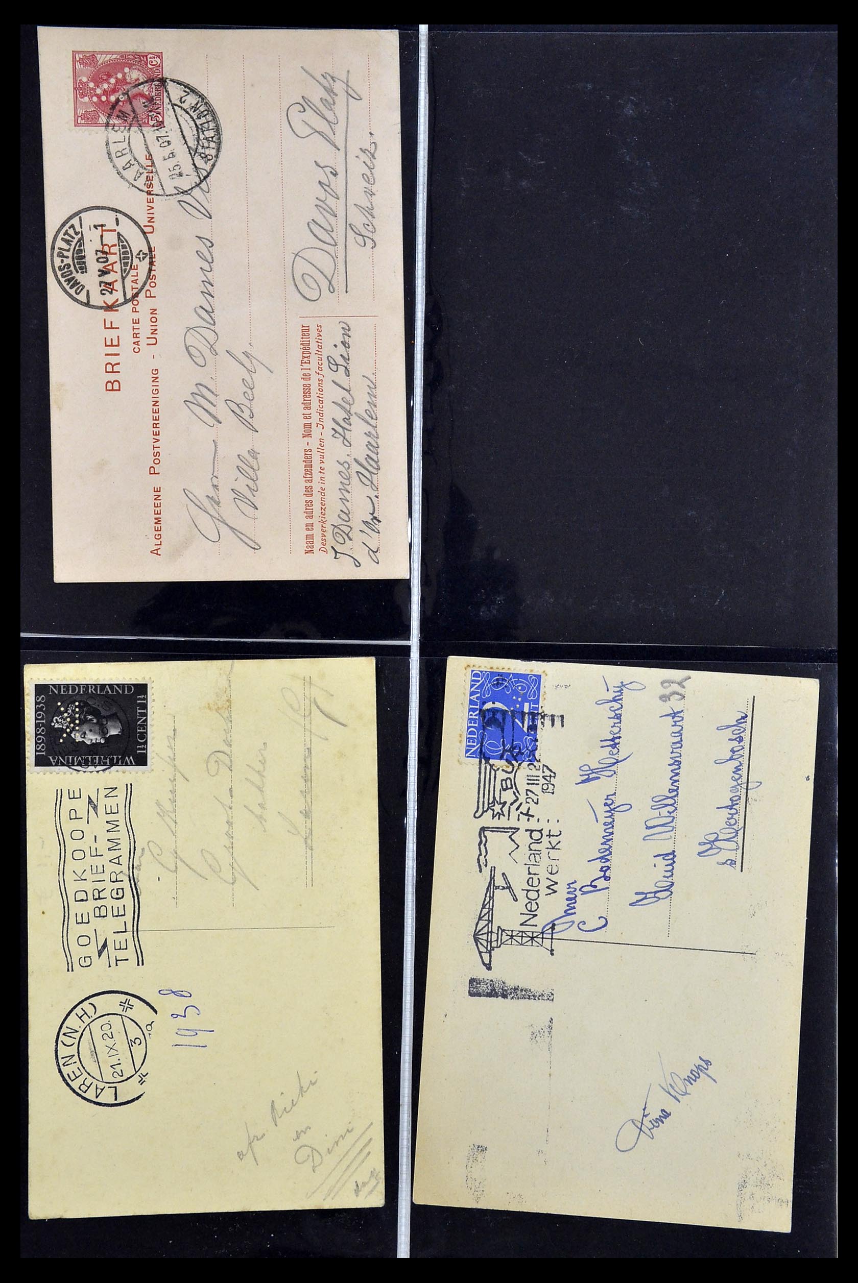 34390 627 - Postzegelverzameling 34390 Nederland firmaperforaties 1872-1965.