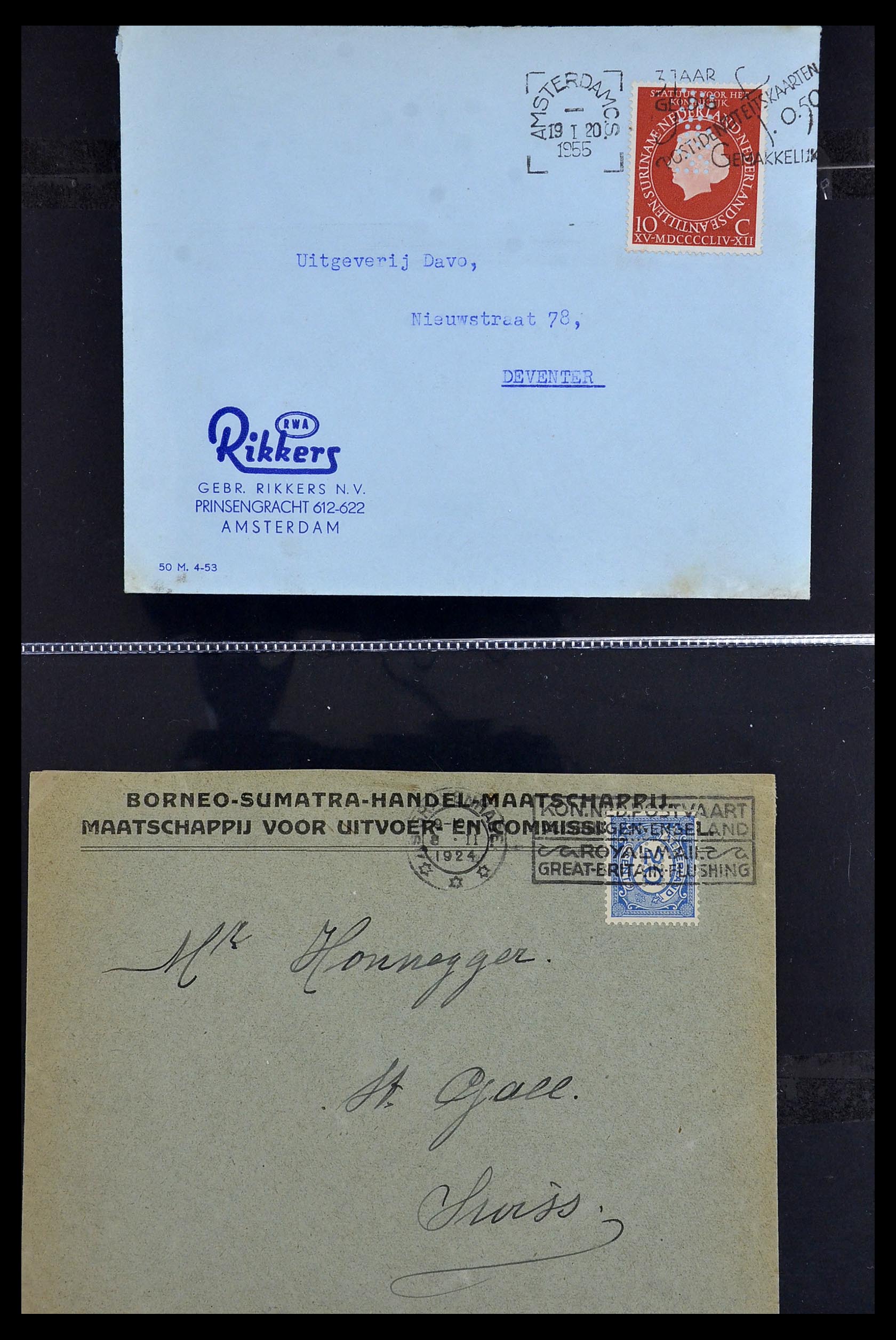 34390 630 - Postzegelverzameling 34390 Nederland firmaperforaties 1872-1965.