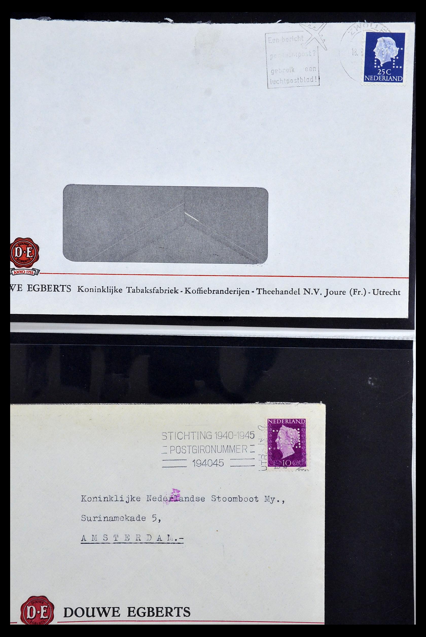 34390 641 - Postzegelverzameling 34390 Nederland firmaperforaties 1872-1965.