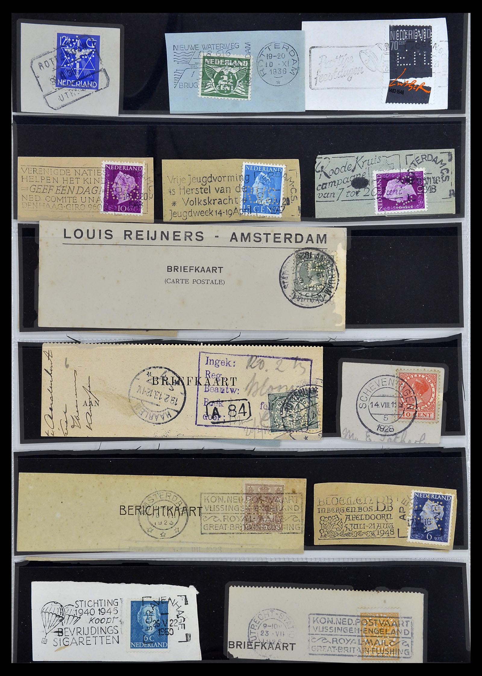34390 645 - Postzegelverzameling 34390 Nederland firmaperforaties 1872-1965.