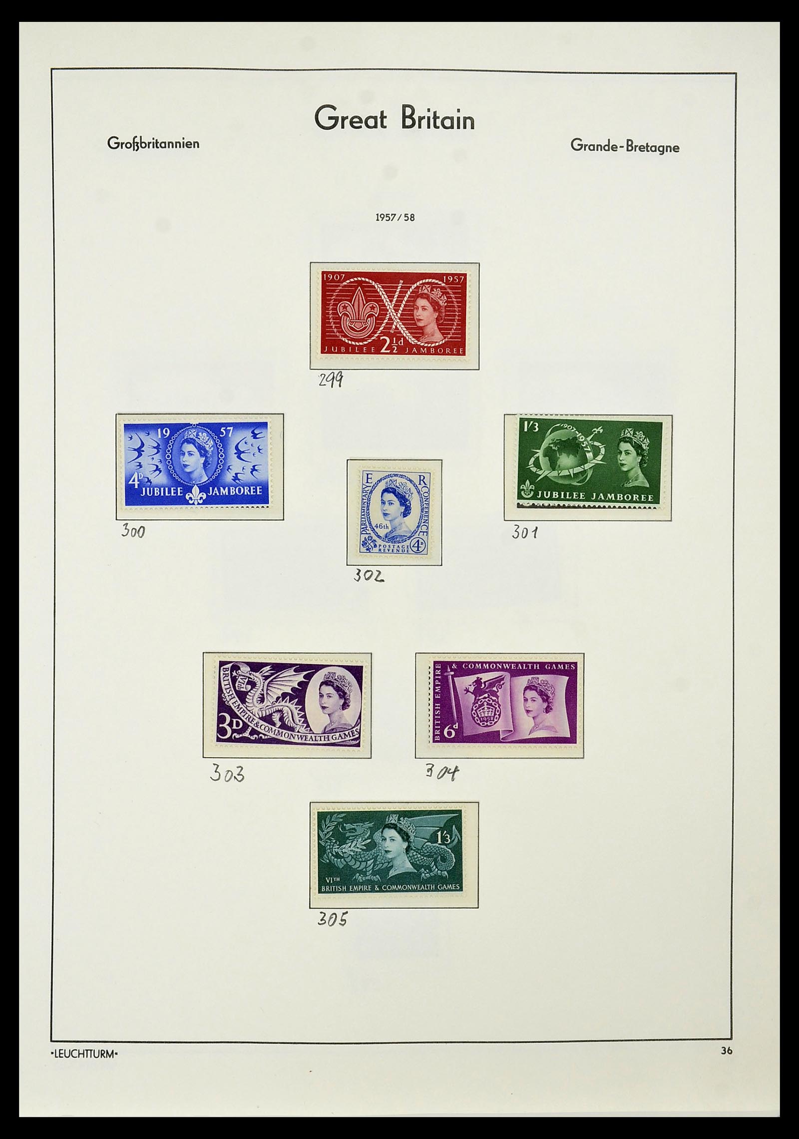 34391 001 - Postzegelverzameling 34391 Engeland 1957-1985.