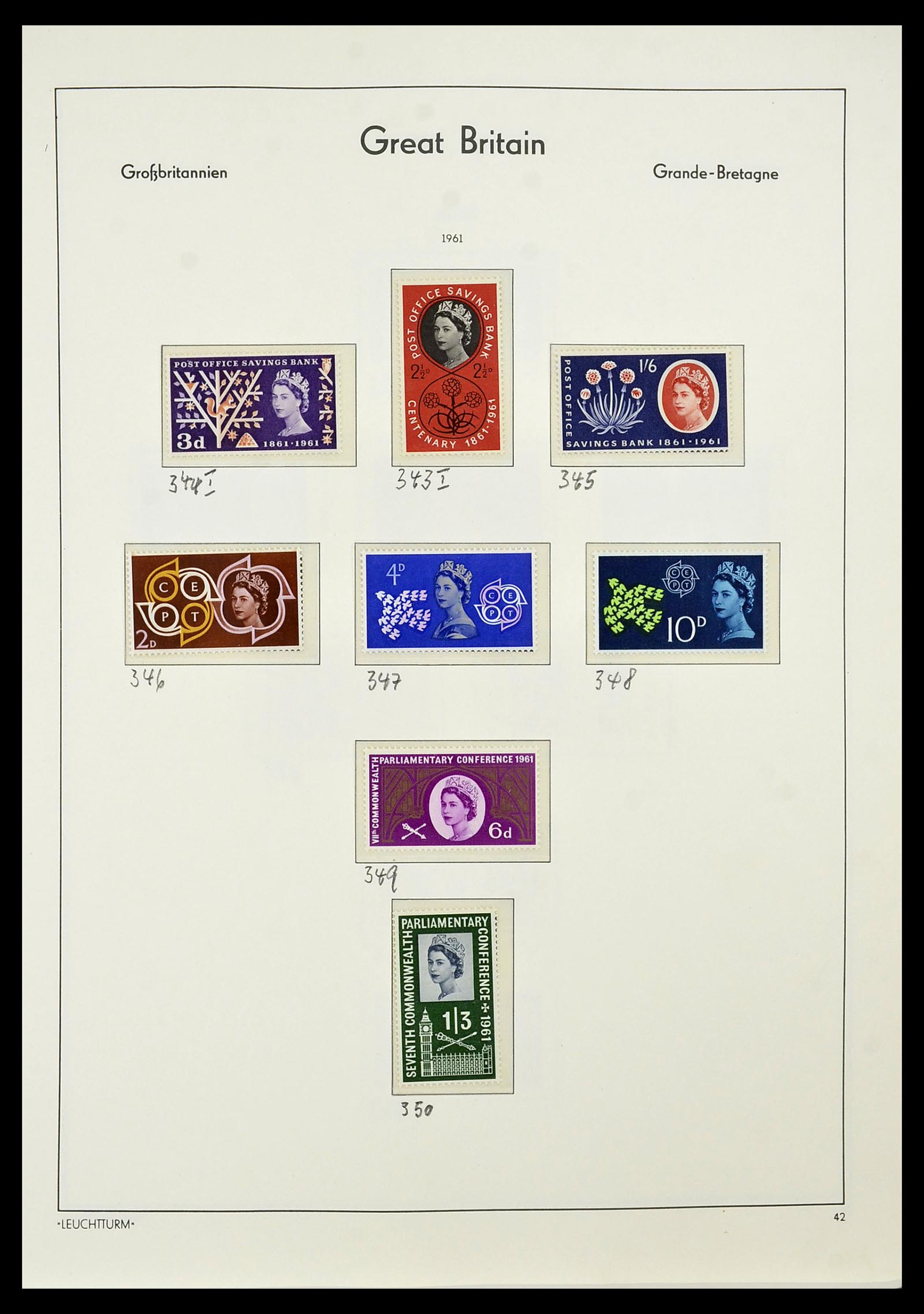 34391 003 - Postzegelverzameling 34391 Engeland 1957-1985.