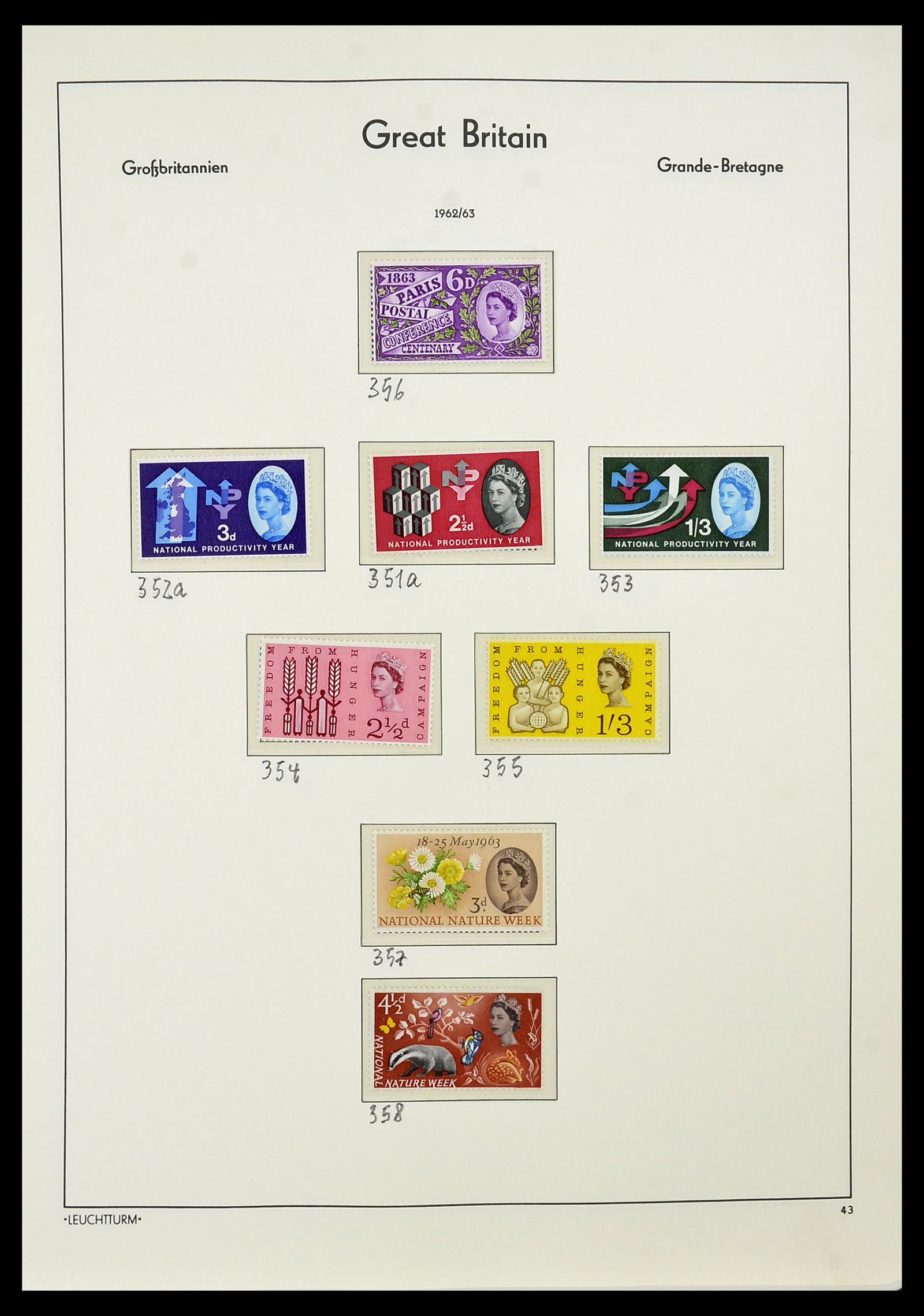 34391 004 - Postzegelverzameling 34391 Engeland 1957-1985.