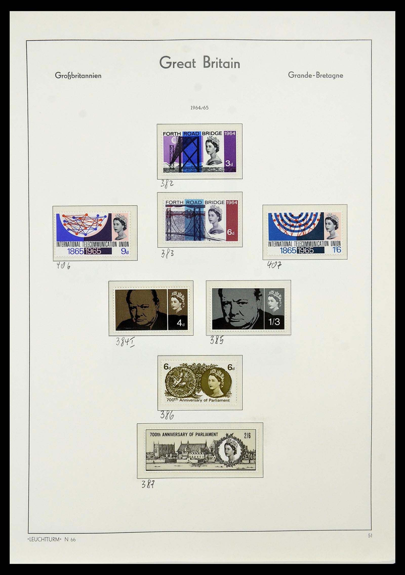 34391 012 - Postzegelverzameling 34391 Engeland 1957-1985.