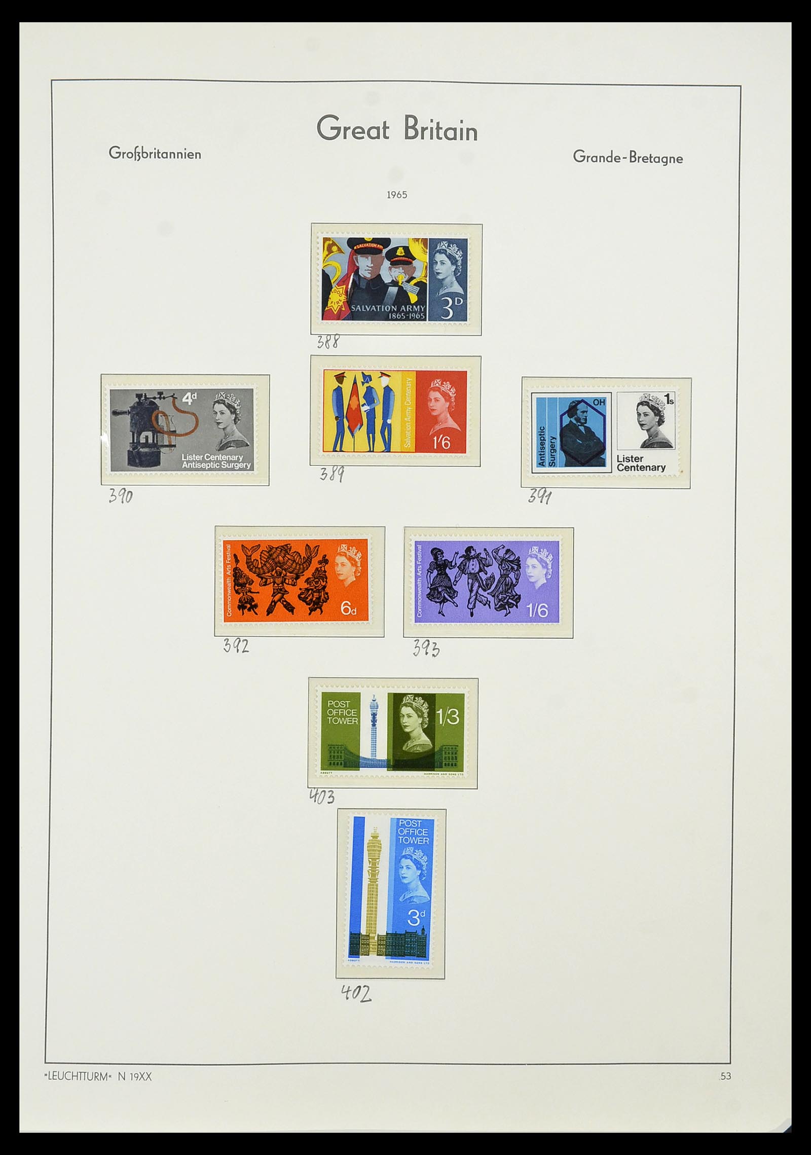 34391 014 - Postzegelverzameling 34391 Engeland 1957-1985.