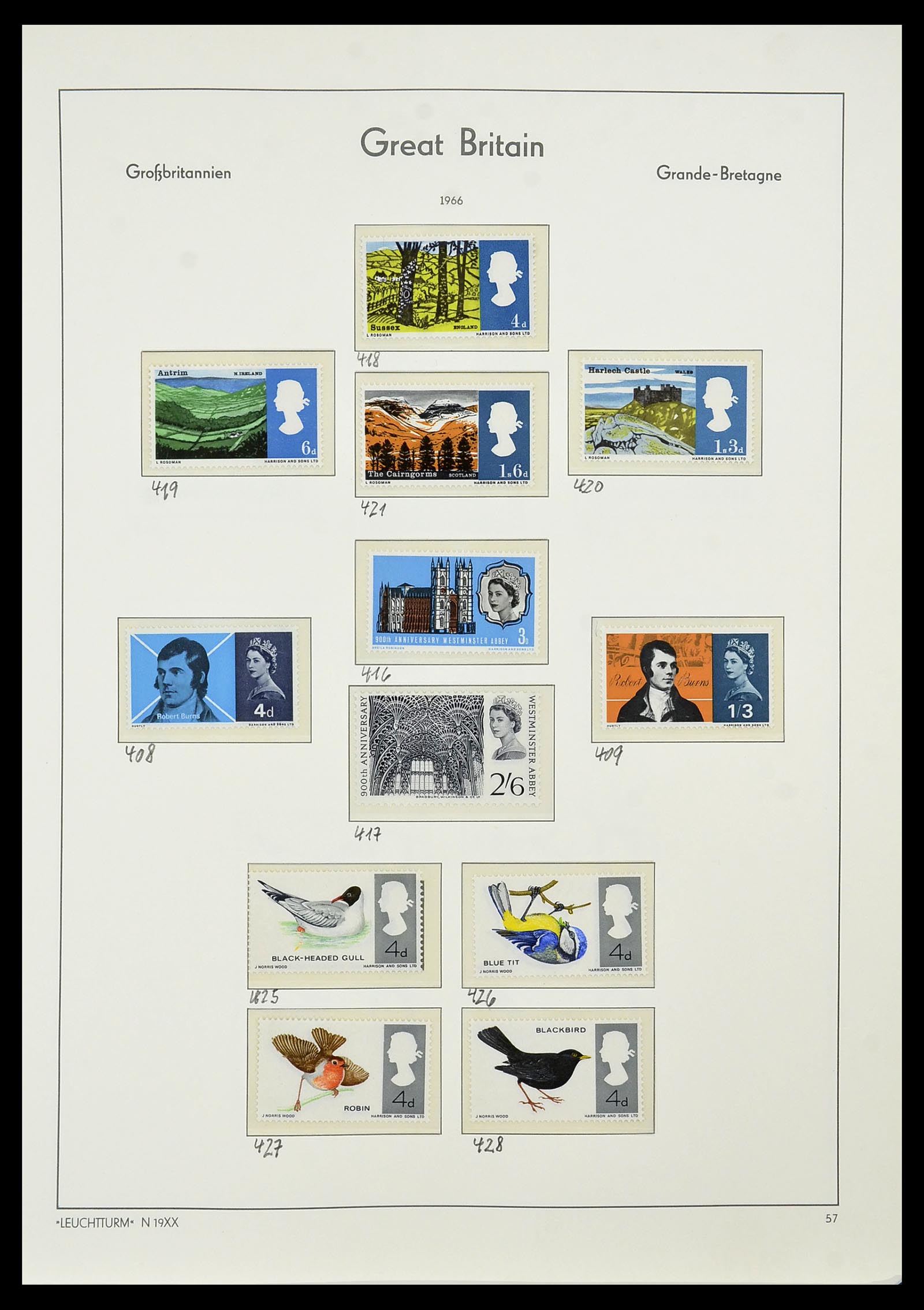 34391 019 - Postzegelverzameling 34391 Engeland 1957-1985.