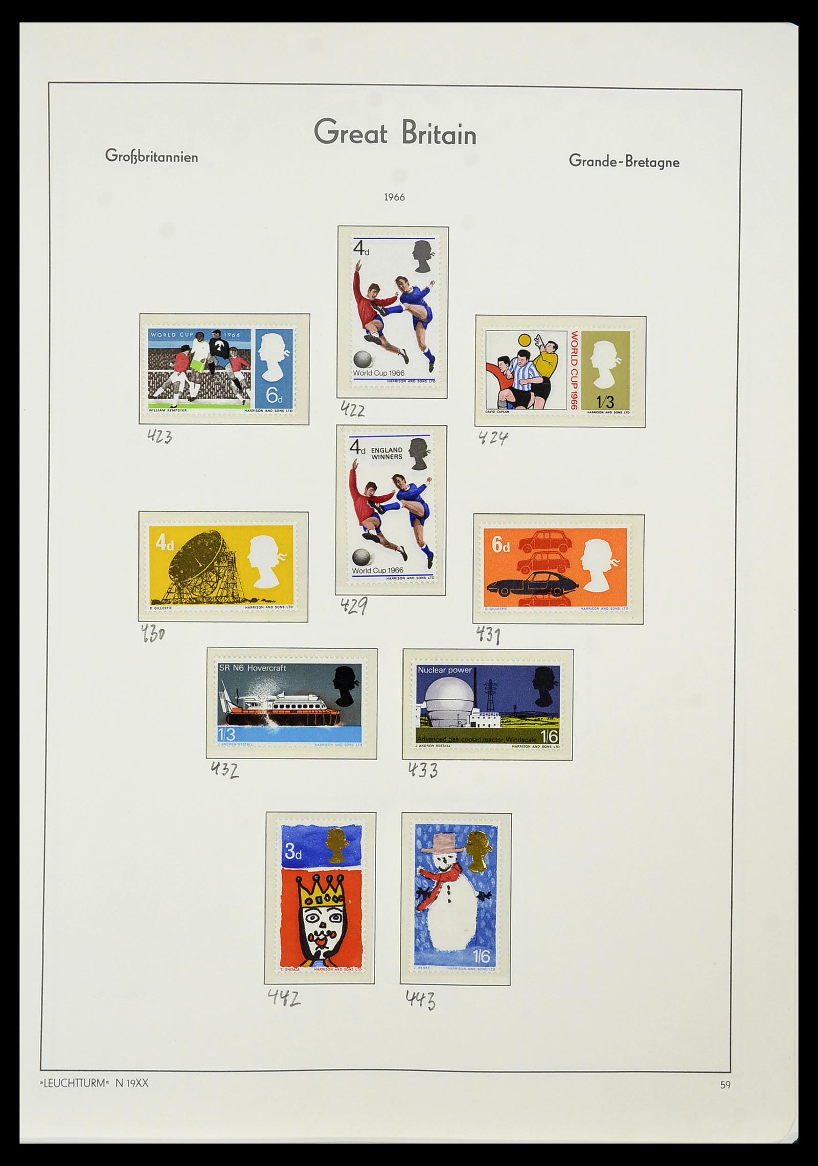 34391 022 - Postzegelverzameling 34391 Engeland 1957-1985.