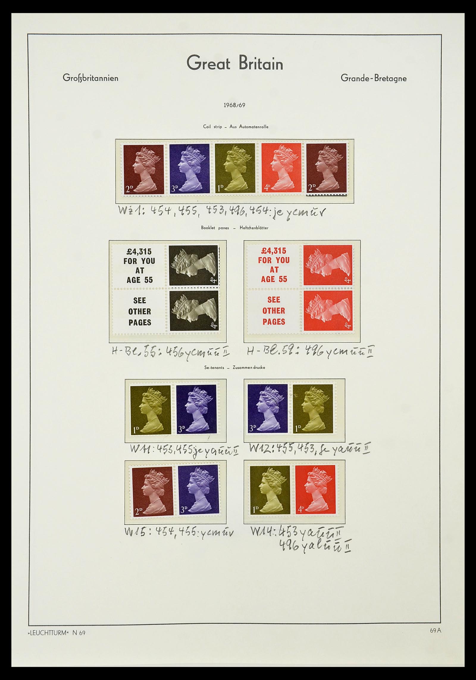 34391 033 - Postzegelverzameling 34391 Engeland 1957-1985.