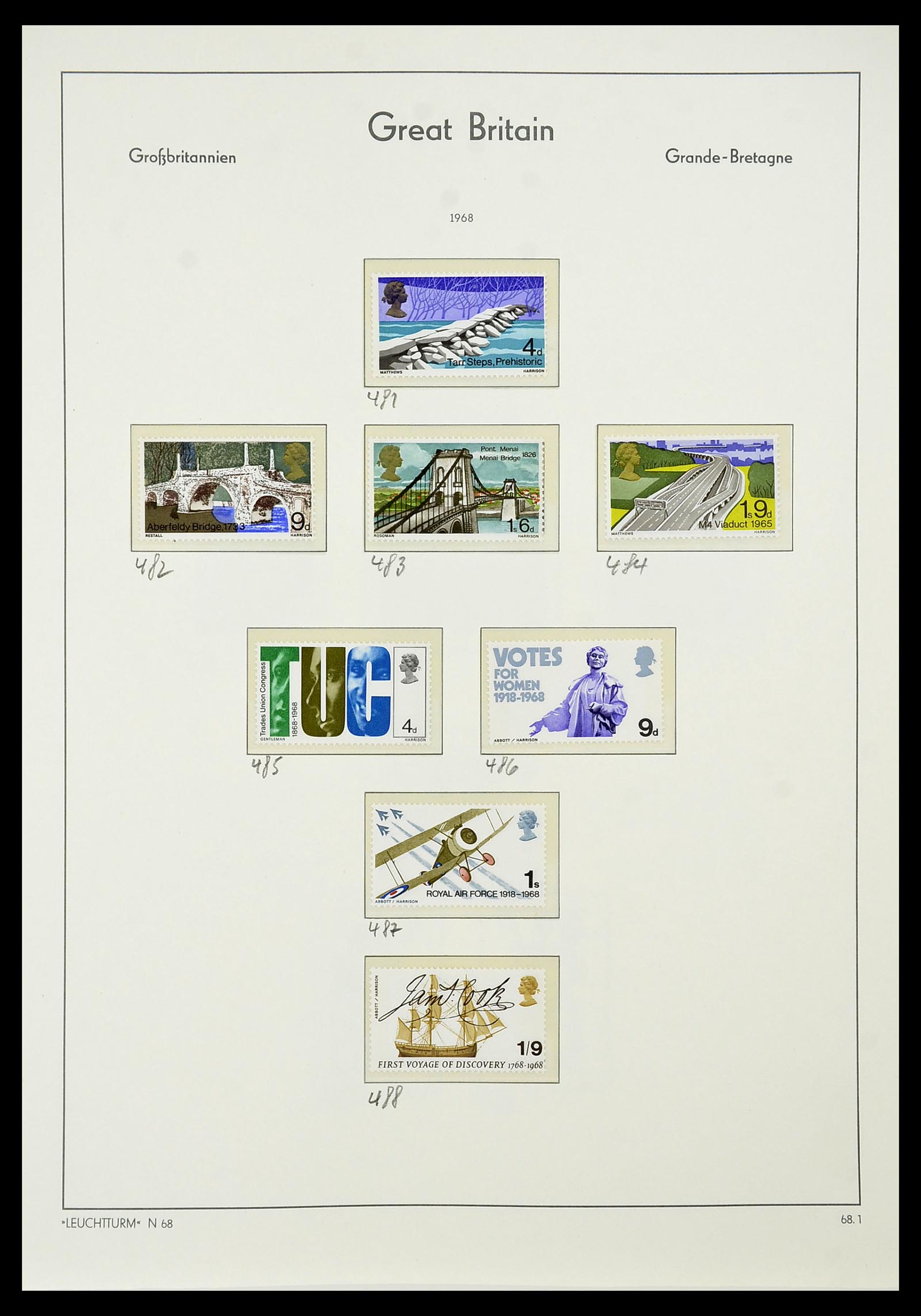 34391 035 - Postzegelverzameling 34391 Engeland 1957-1985.