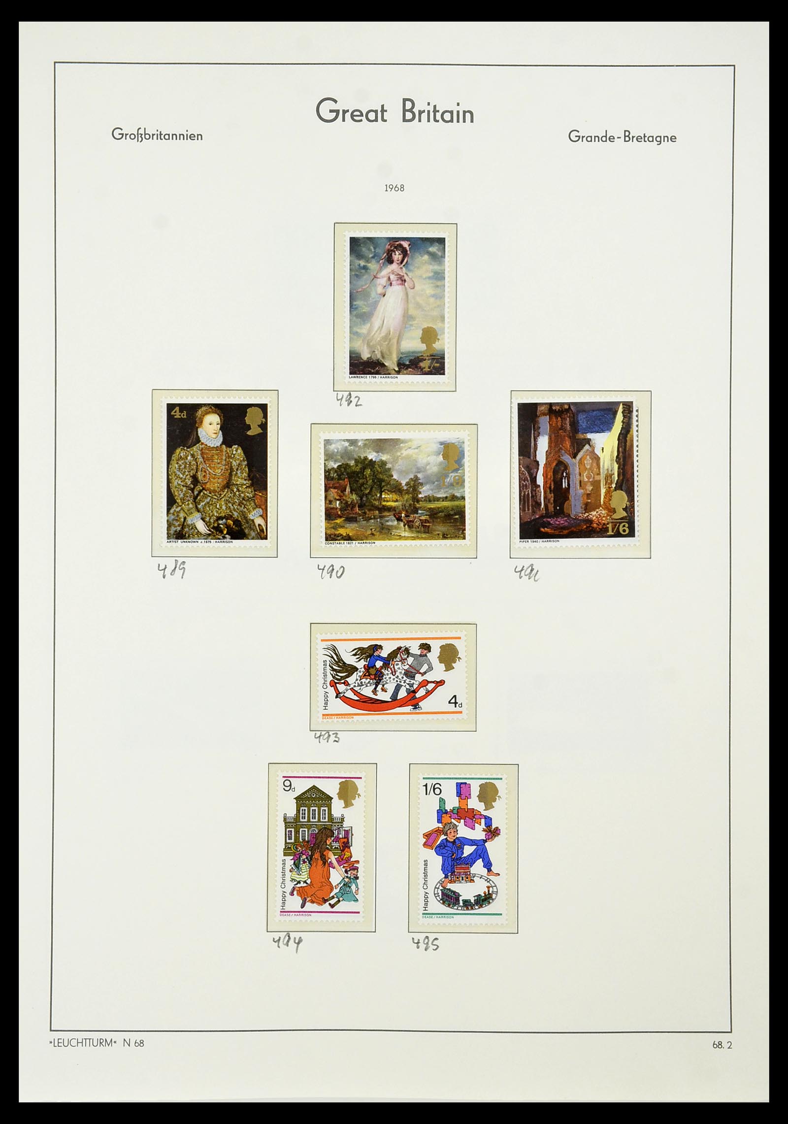 34391 036 - Postzegelverzameling 34391 Engeland 1957-1985.
