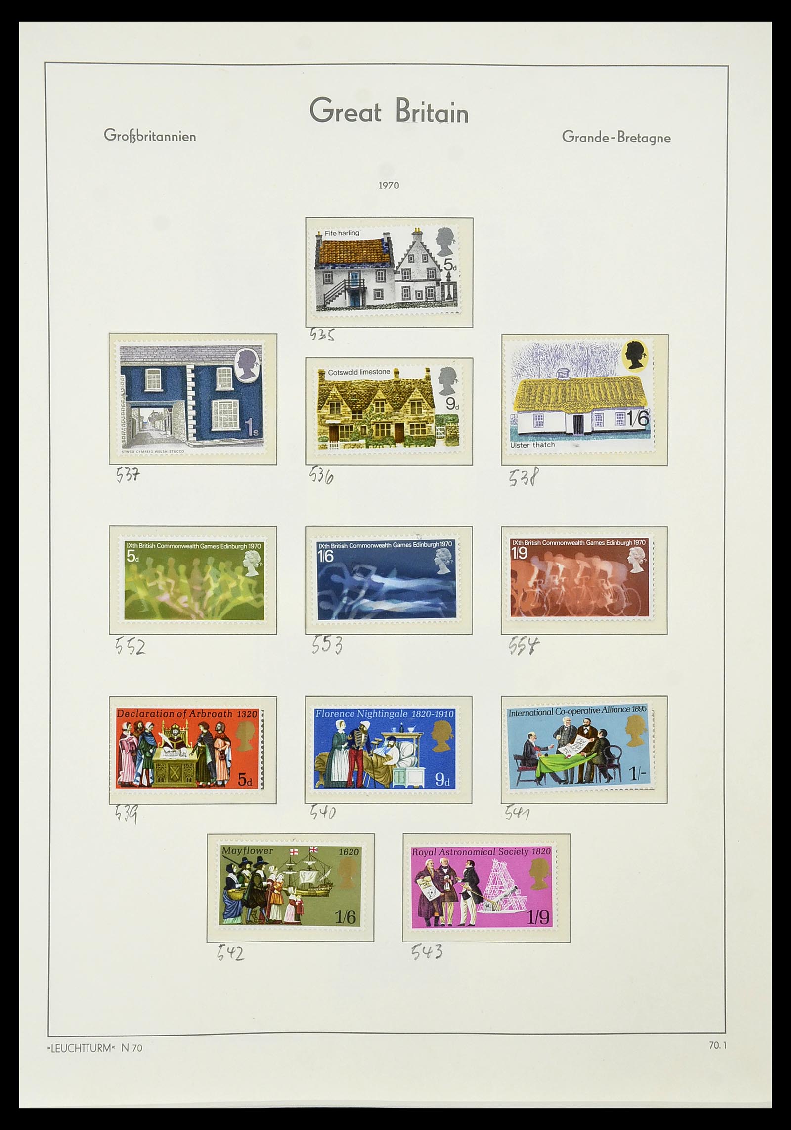 34391 040 - Postzegelverzameling 34391 Engeland 1957-1985.