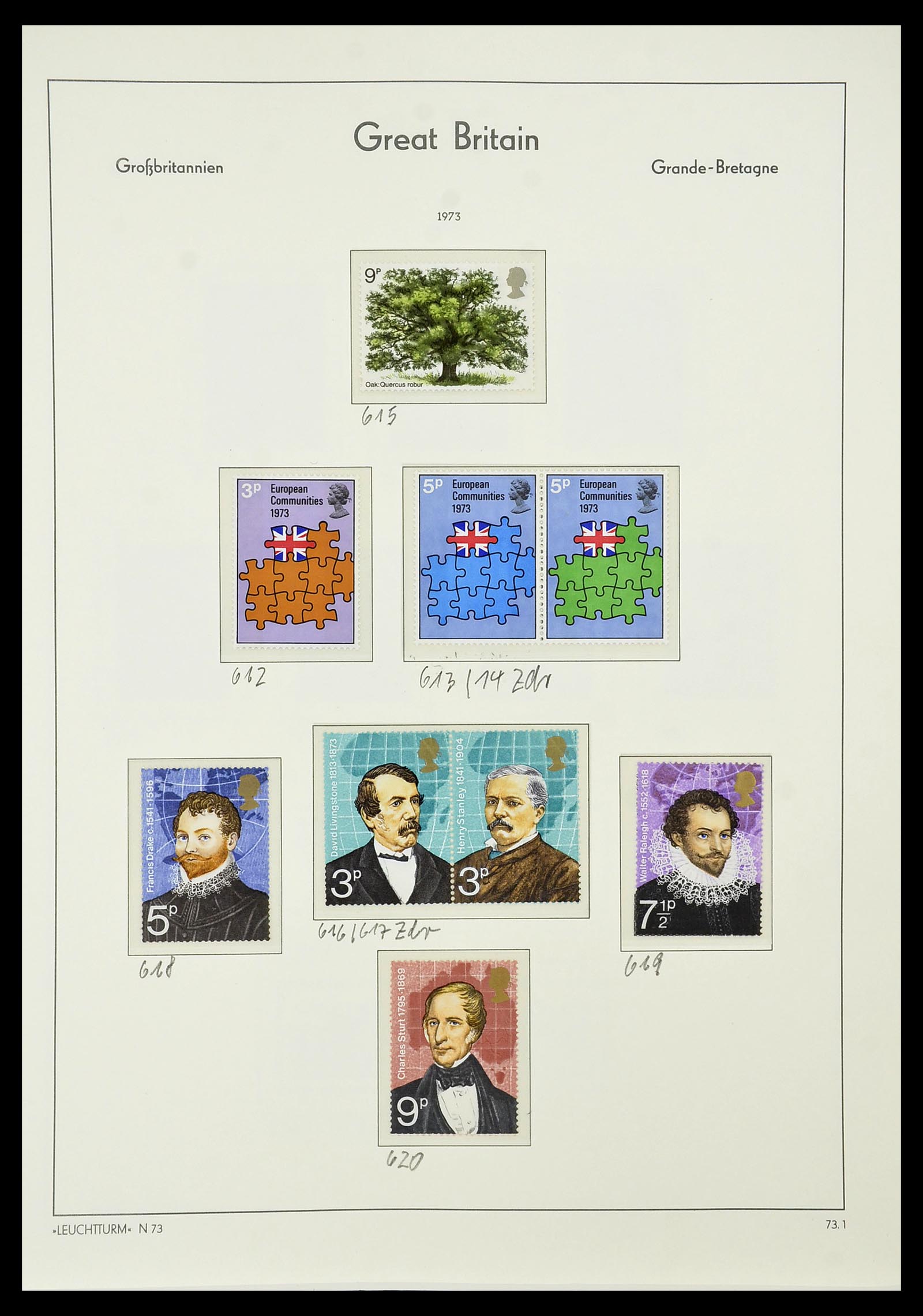 34391 046 - Postzegelverzameling 34391 Engeland 1957-1985.