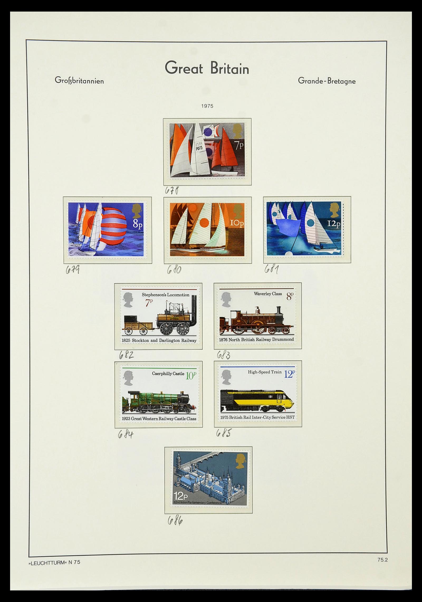 34391 052 - Postzegelverzameling 34391 Engeland 1957-1985.