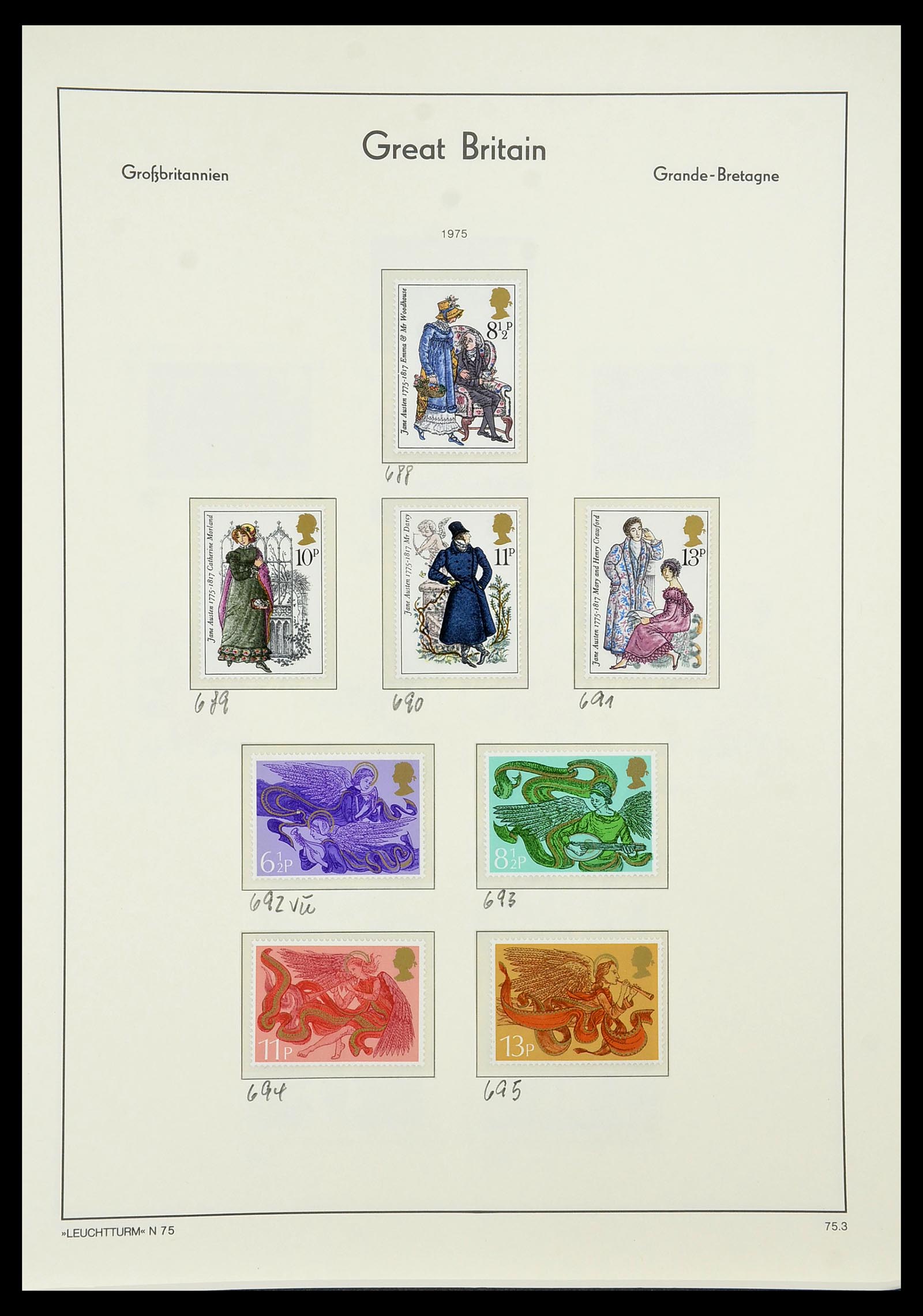 34391 053 - Postzegelverzameling 34391 Engeland 1957-1985.