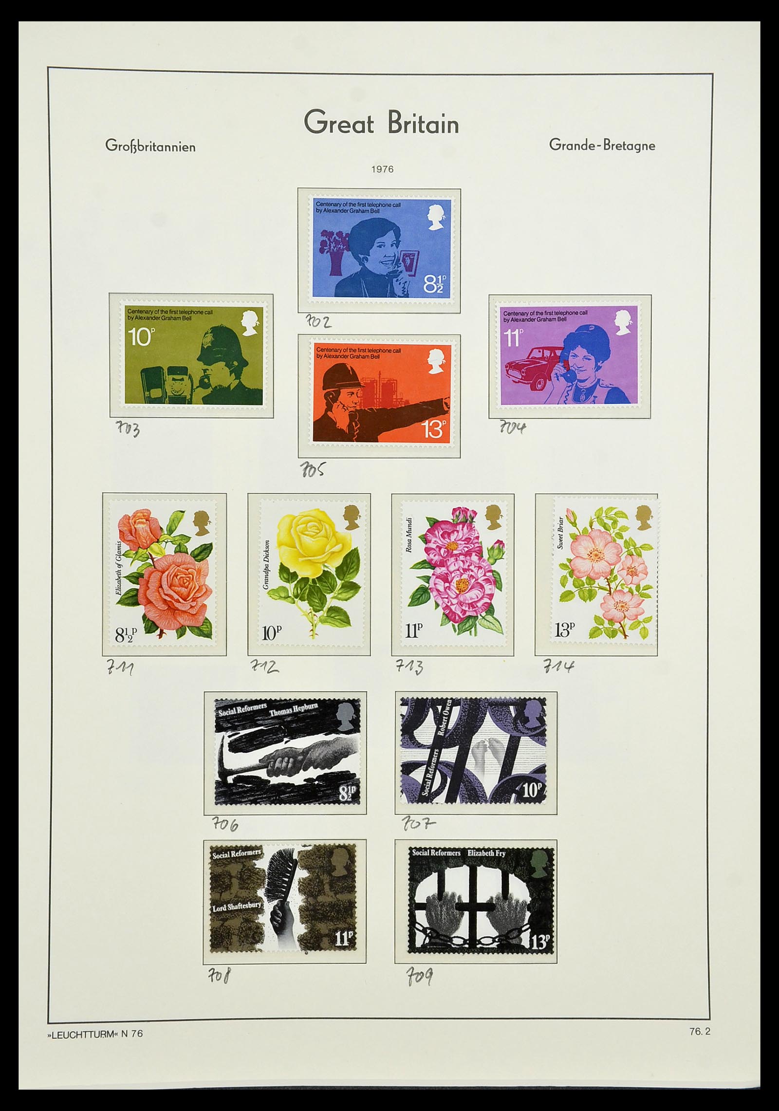 34391 054 - Postzegelverzameling 34391 Engeland 1957-1985.