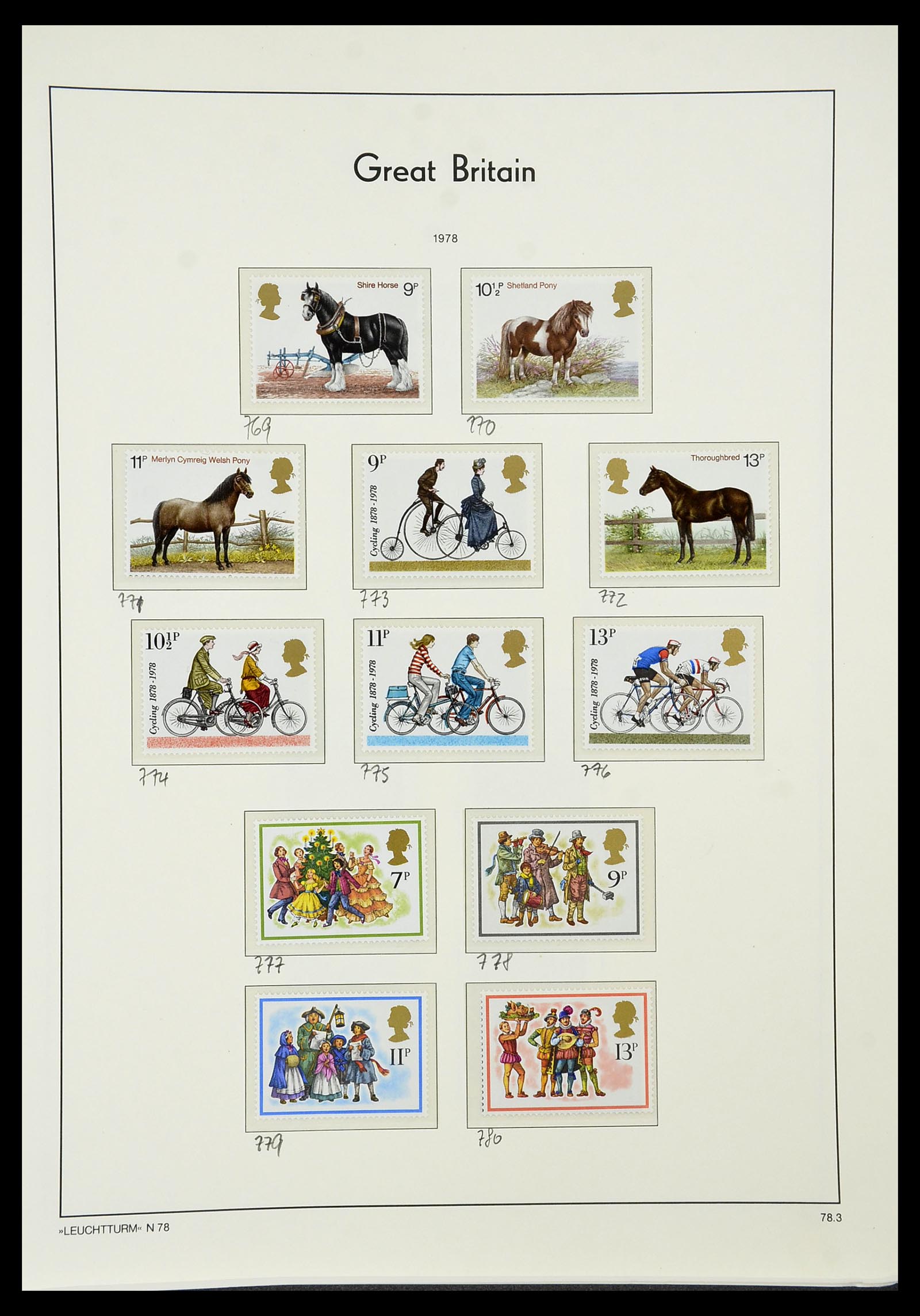 34391 060 - Postzegelverzameling 34391 Engeland 1957-1985.