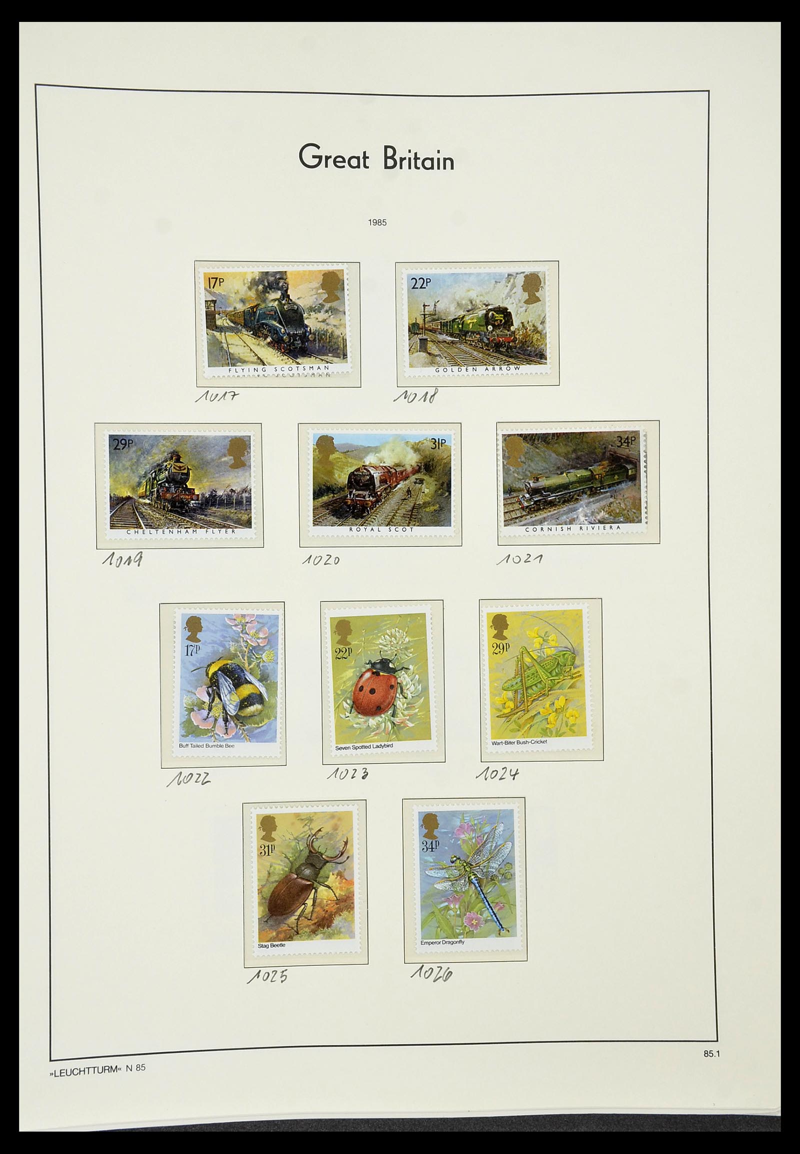 34391 081 - Postzegelverzameling 34391 Engeland 1957-1985.