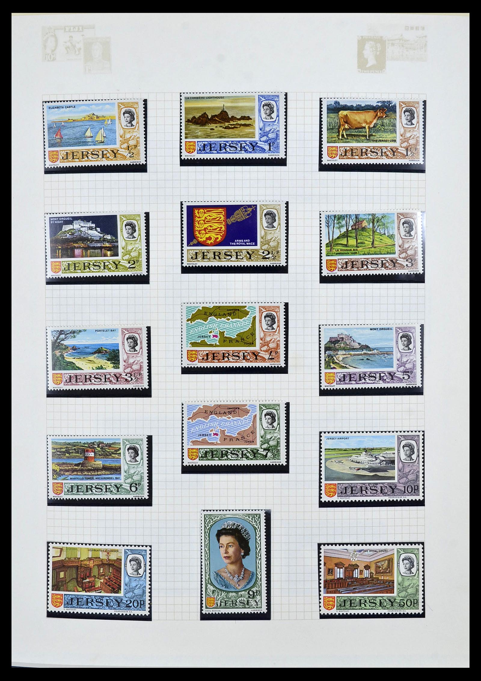 34392 004 - Postzegelverzameling 34392 Kanaaleilanden 1940-2007.