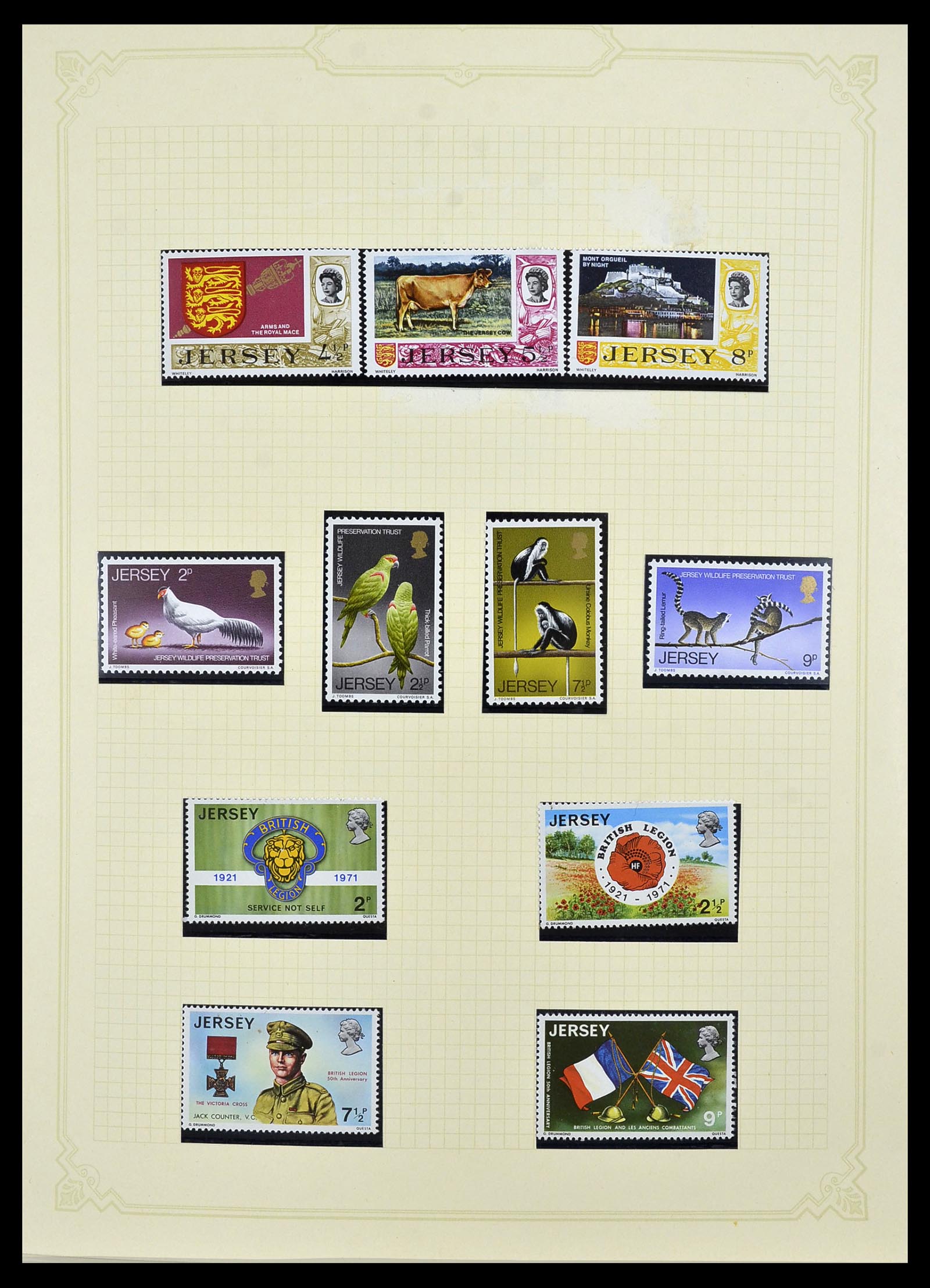 34392 005 - Postzegelverzameling 34392 Kanaaleilanden 1940-2007.