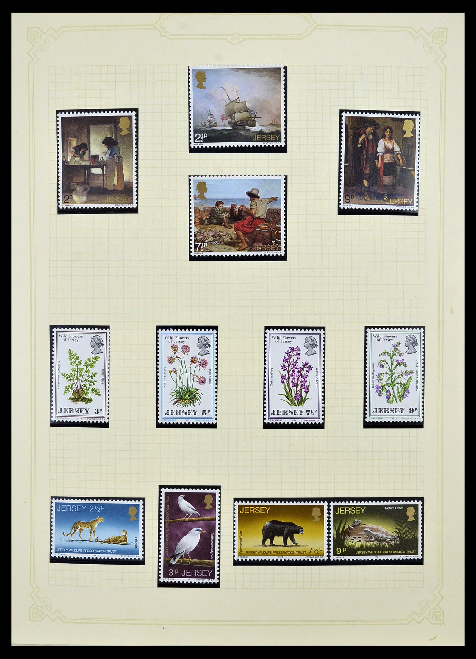 34392 006 - Postzegelverzameling 34392 Kanaaleilanden 1940-2007.