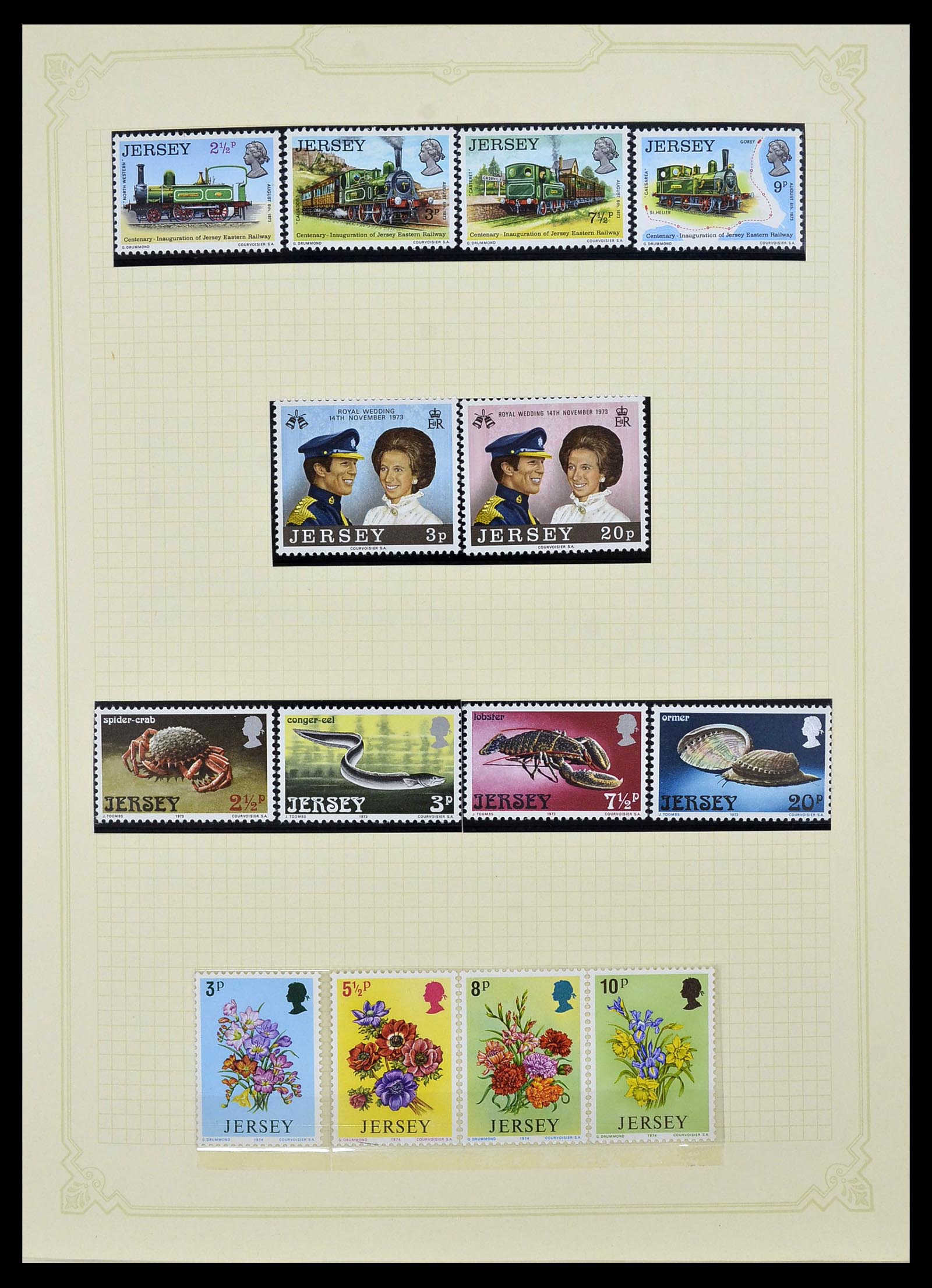 34392 008 - Postzegelverzameling 34392 Kanaaleilanden 1940-2007.