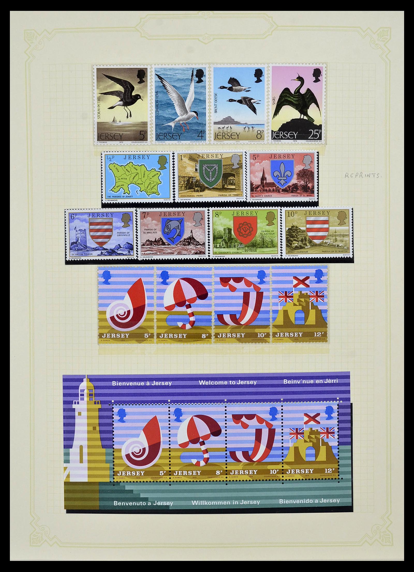 34392 010 - Postzegelverzameling 34392 Kanaaleilanden 1940-2007.